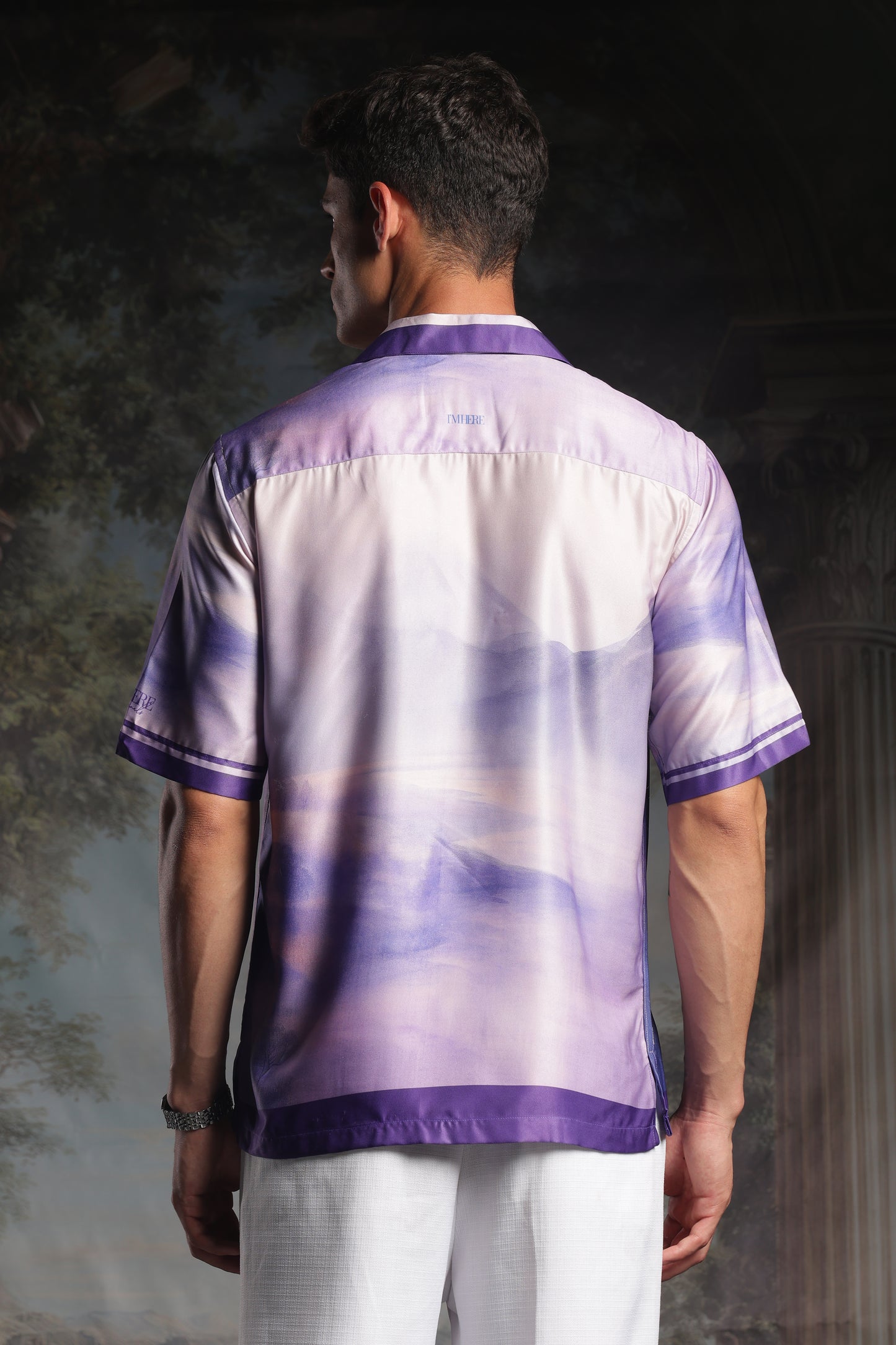 Rare Purple Roselette | Half Sleeve Shirt