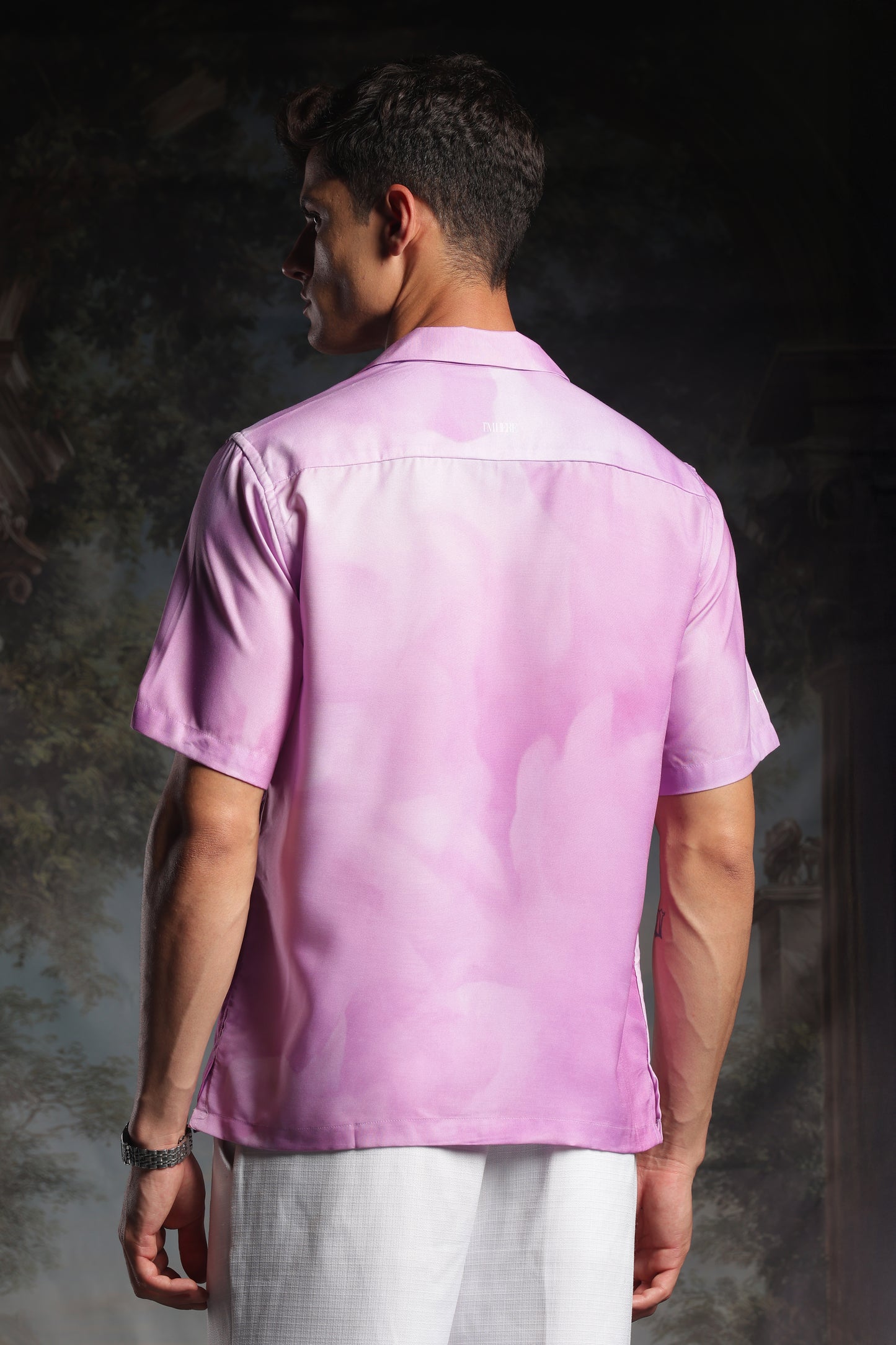 Purple Angelo Resort collar shirt