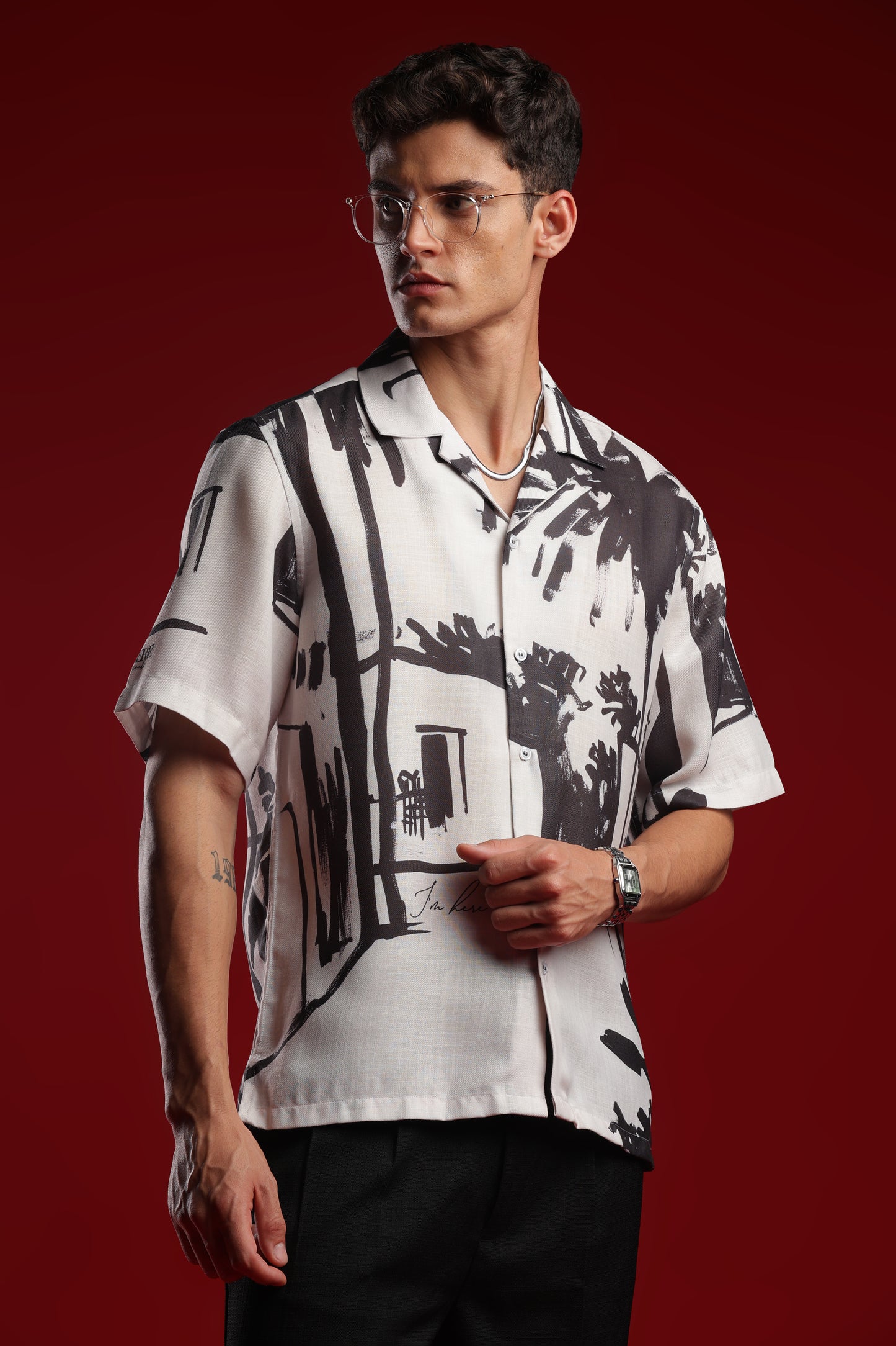 Peace, What I Call Home Resort Collar Shirt
