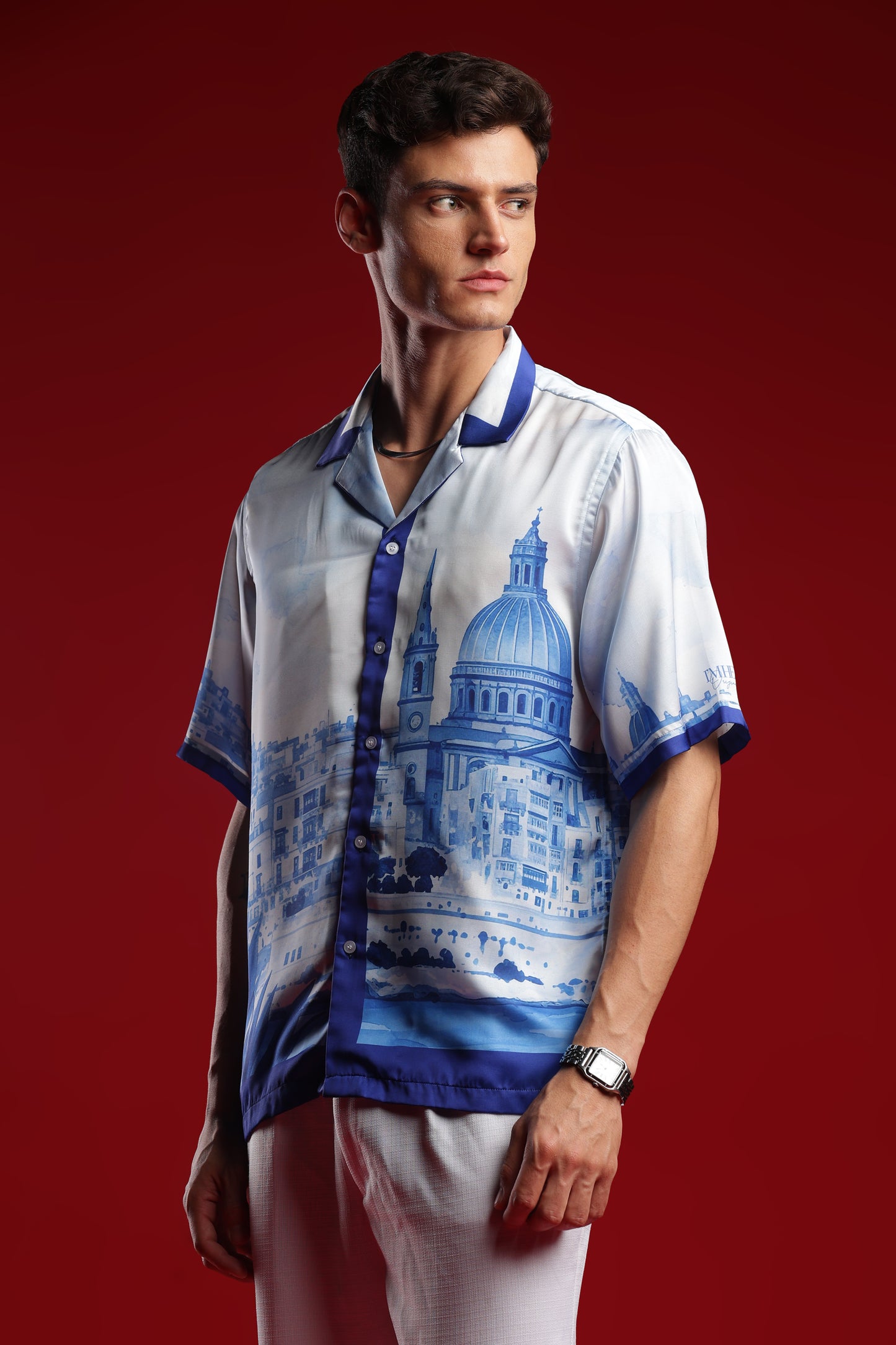 Amalfi Coast Italy Resort Collar Shirt