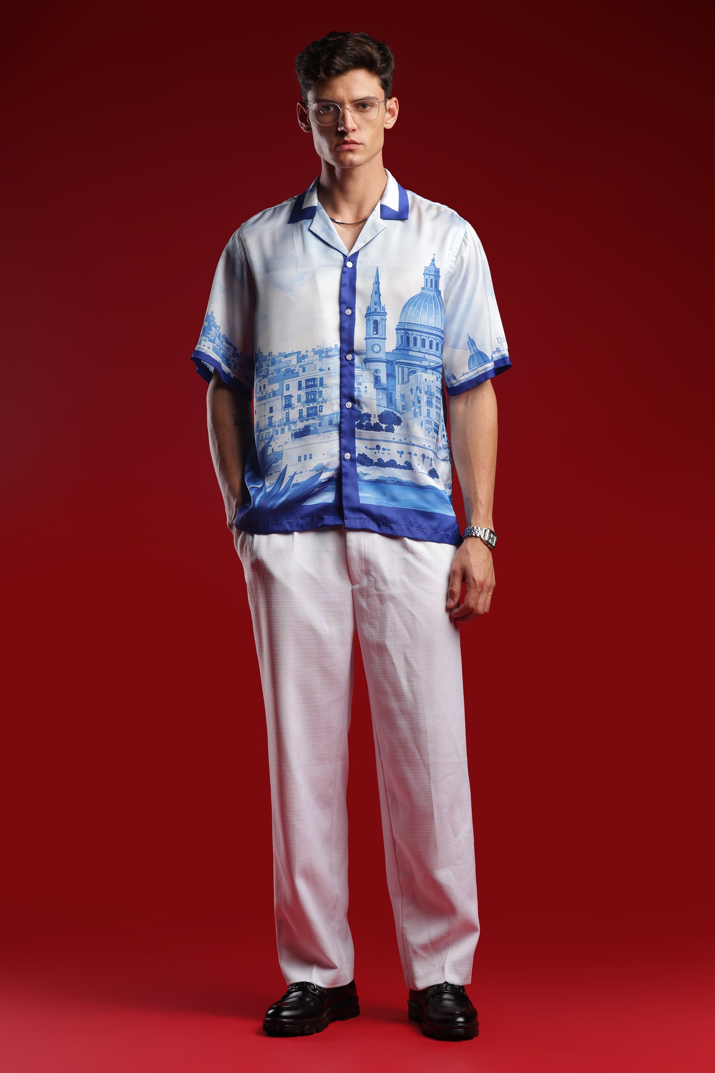 Amalfi Coast Italy Resort Collar Shirt