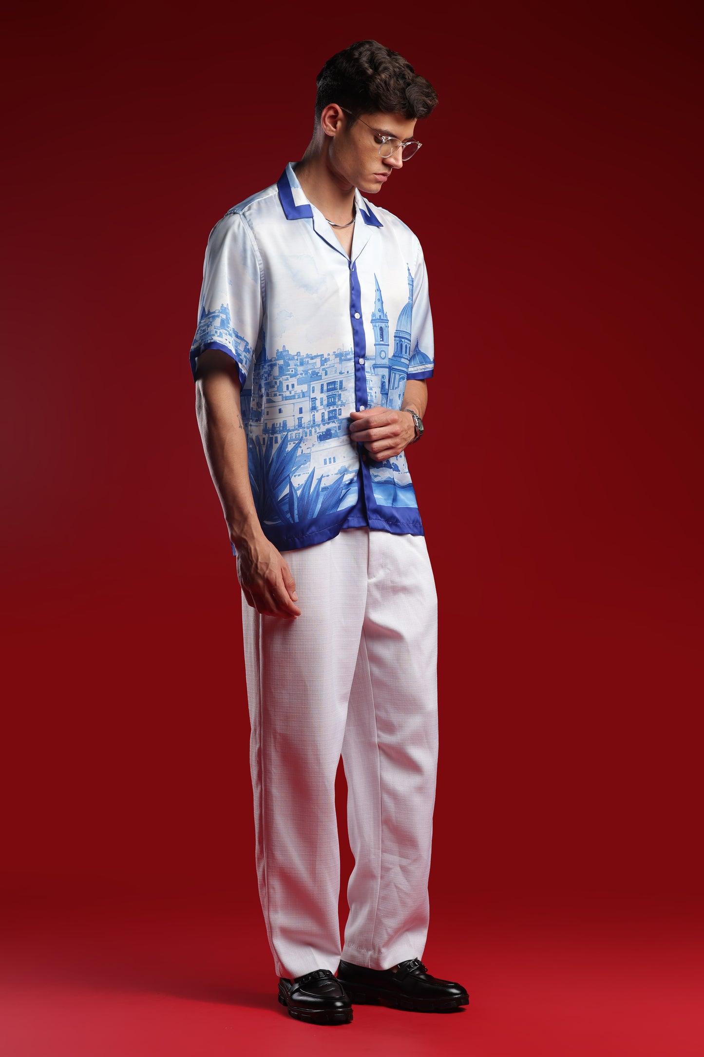 Amalfi Coast Italy Resort Collar Shirt