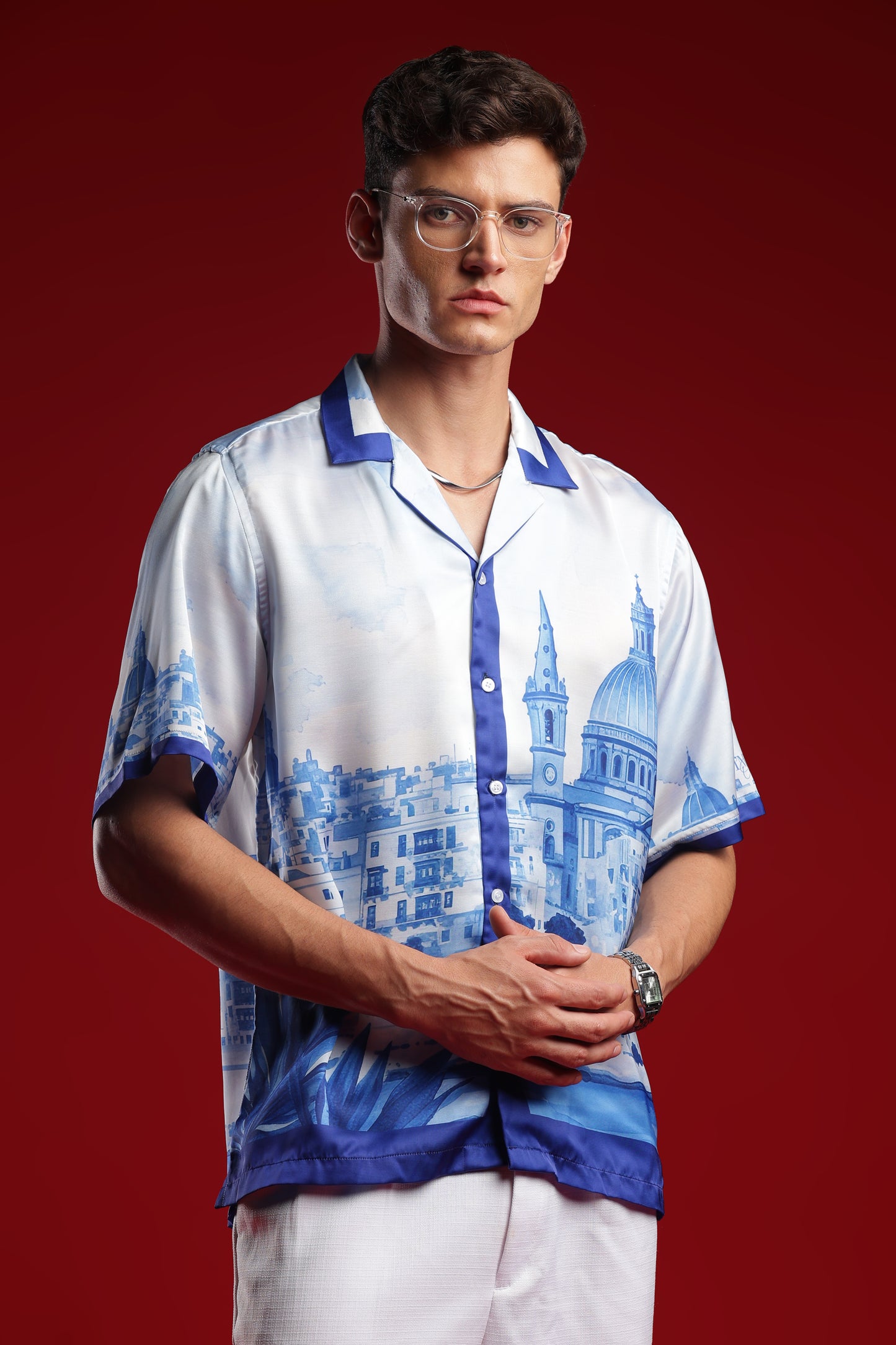 Amalfi Coast Italy Resort Collar Shirt