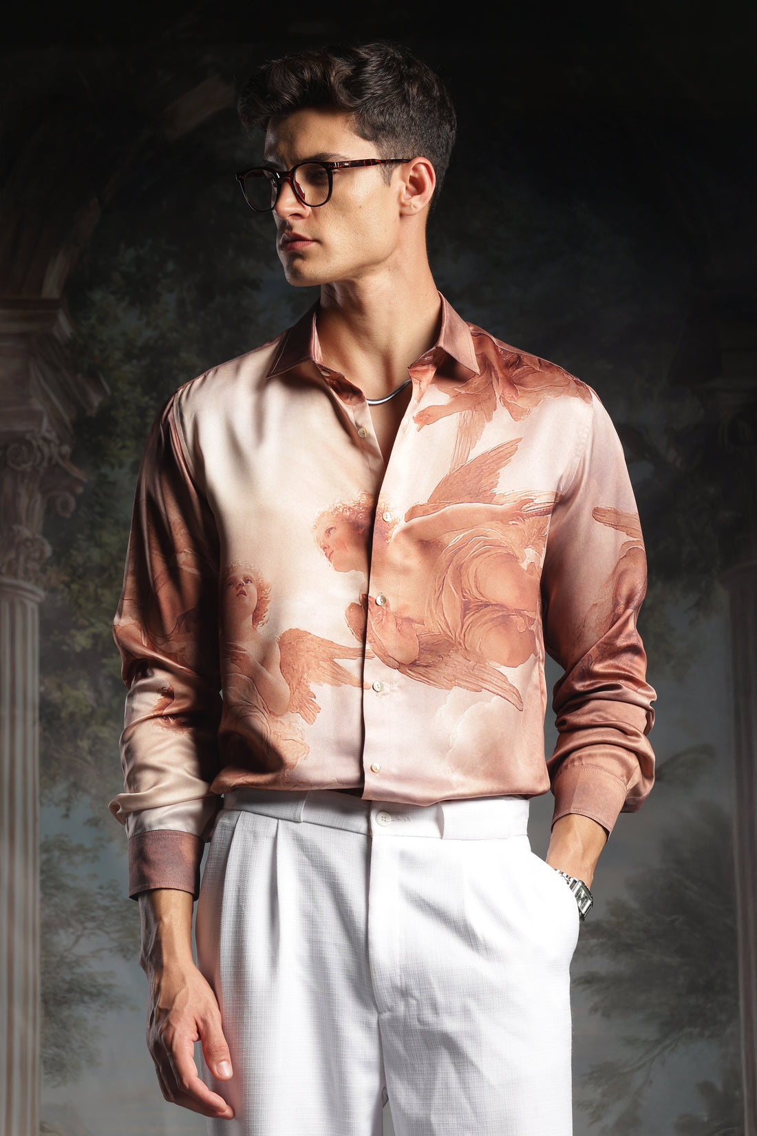 Best date night outfits men India 2026 IMHERE romantic art shirt La Amor