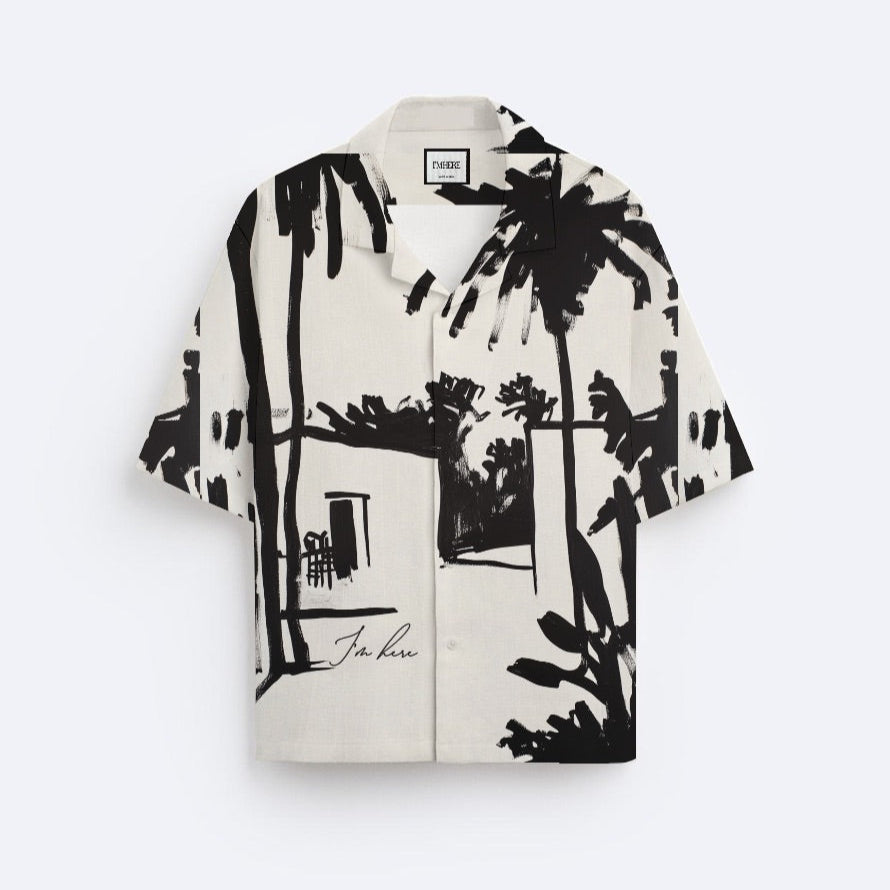 Peace, What I Call Home Resort Collar Shirt