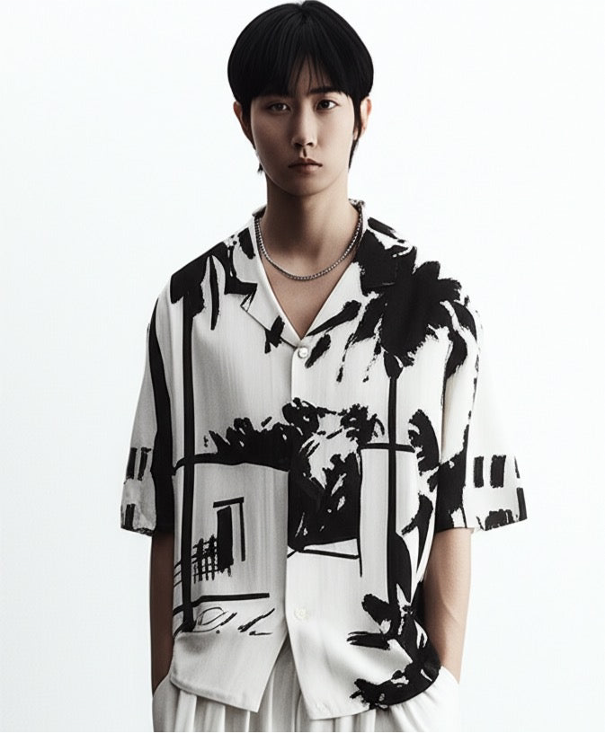 Peace, What I Call Home Resort Collar Shirt