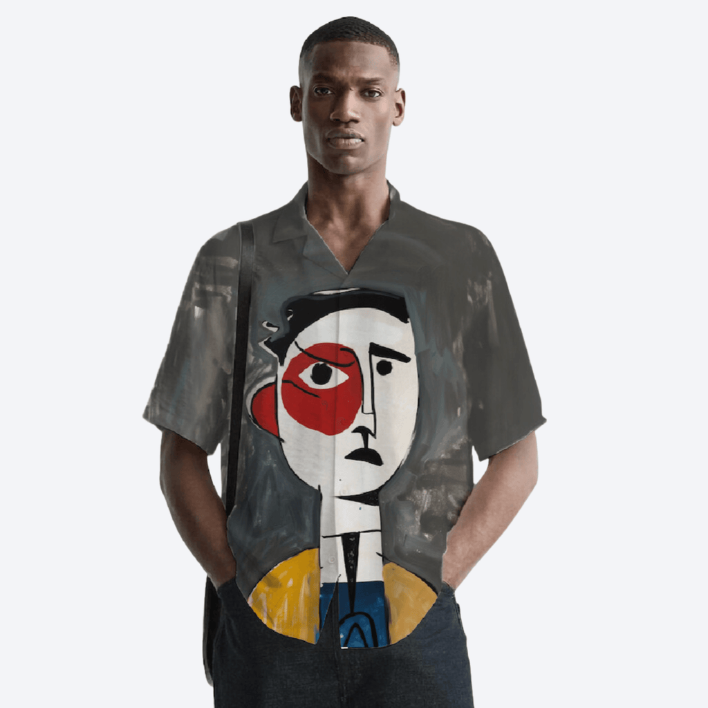 Abstract Portrait | Half Sleeve Shirt