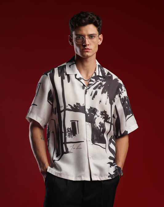 Peace, What I Call Home Resort Collar Shirt