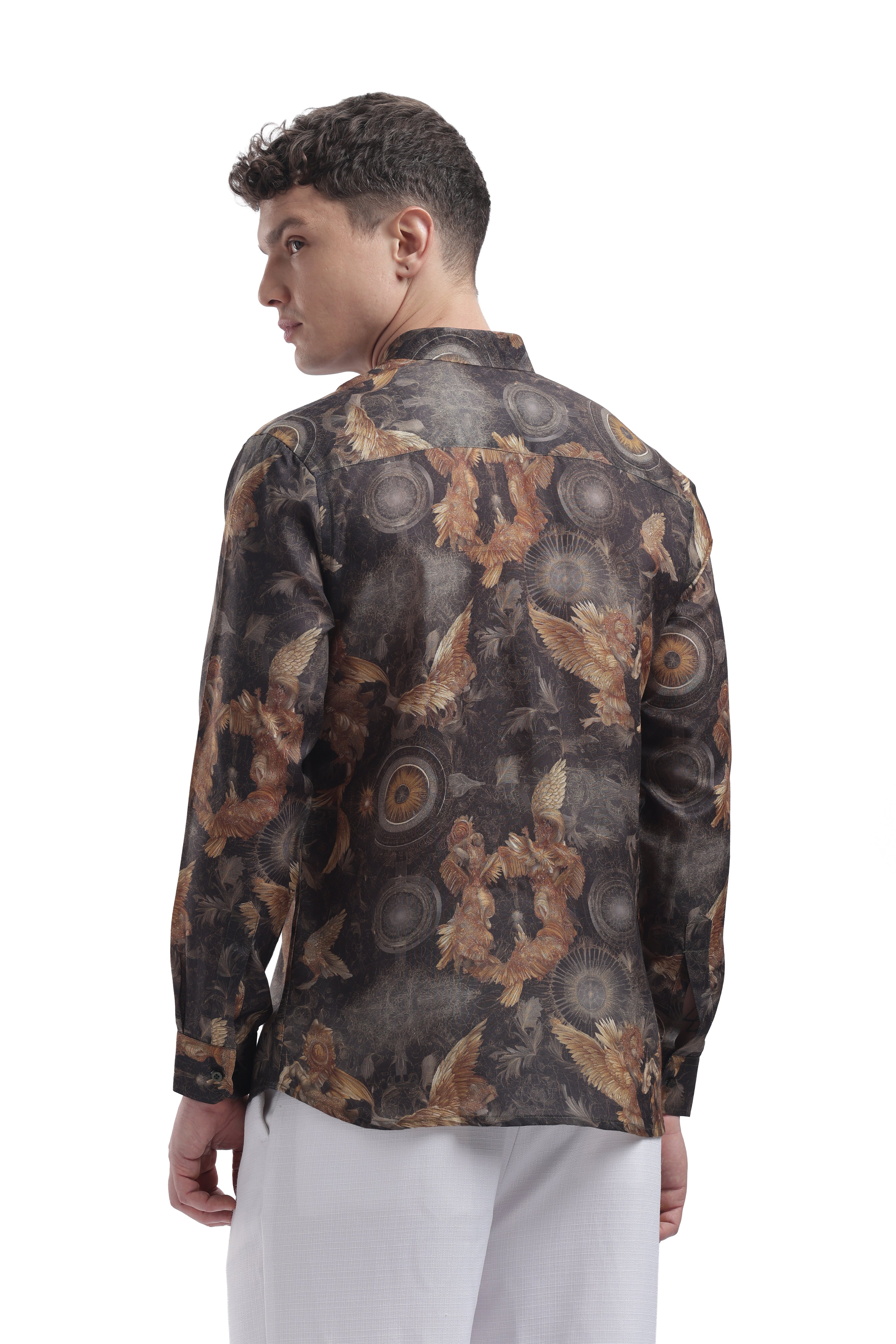 I'MHERE Essentials Black Eagle full sleeve shirt