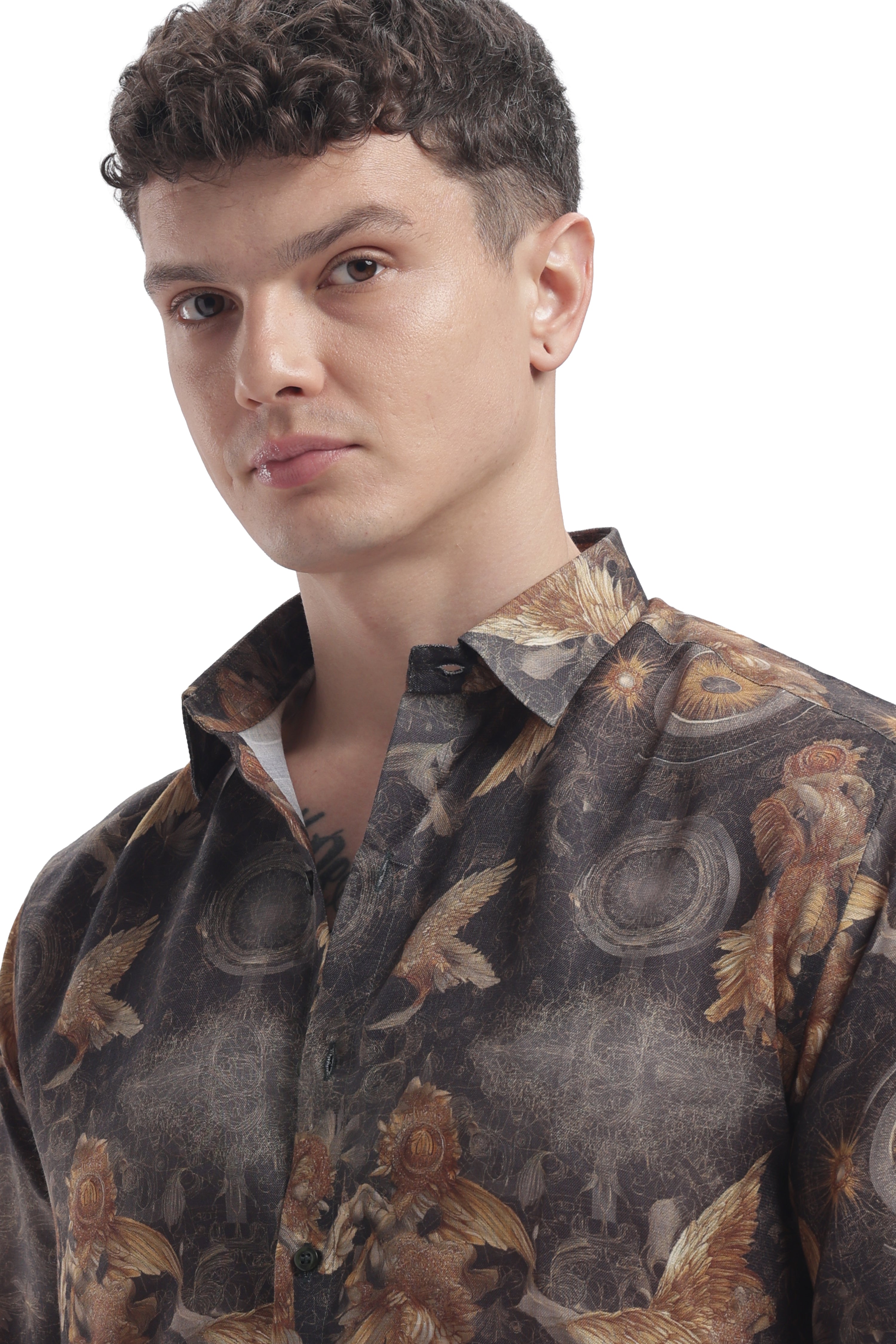 I'MHERE Essentials Black Eagle full sleeve shirt