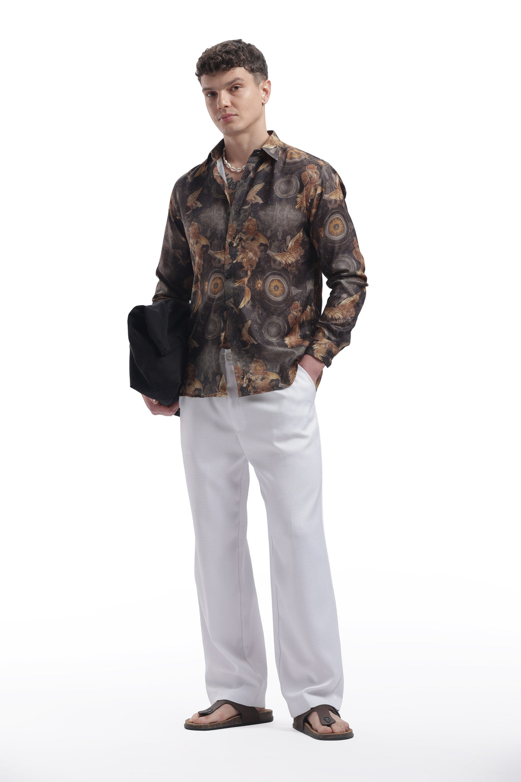 I'MHERE Essentials Black Eagle full sleeve shirt