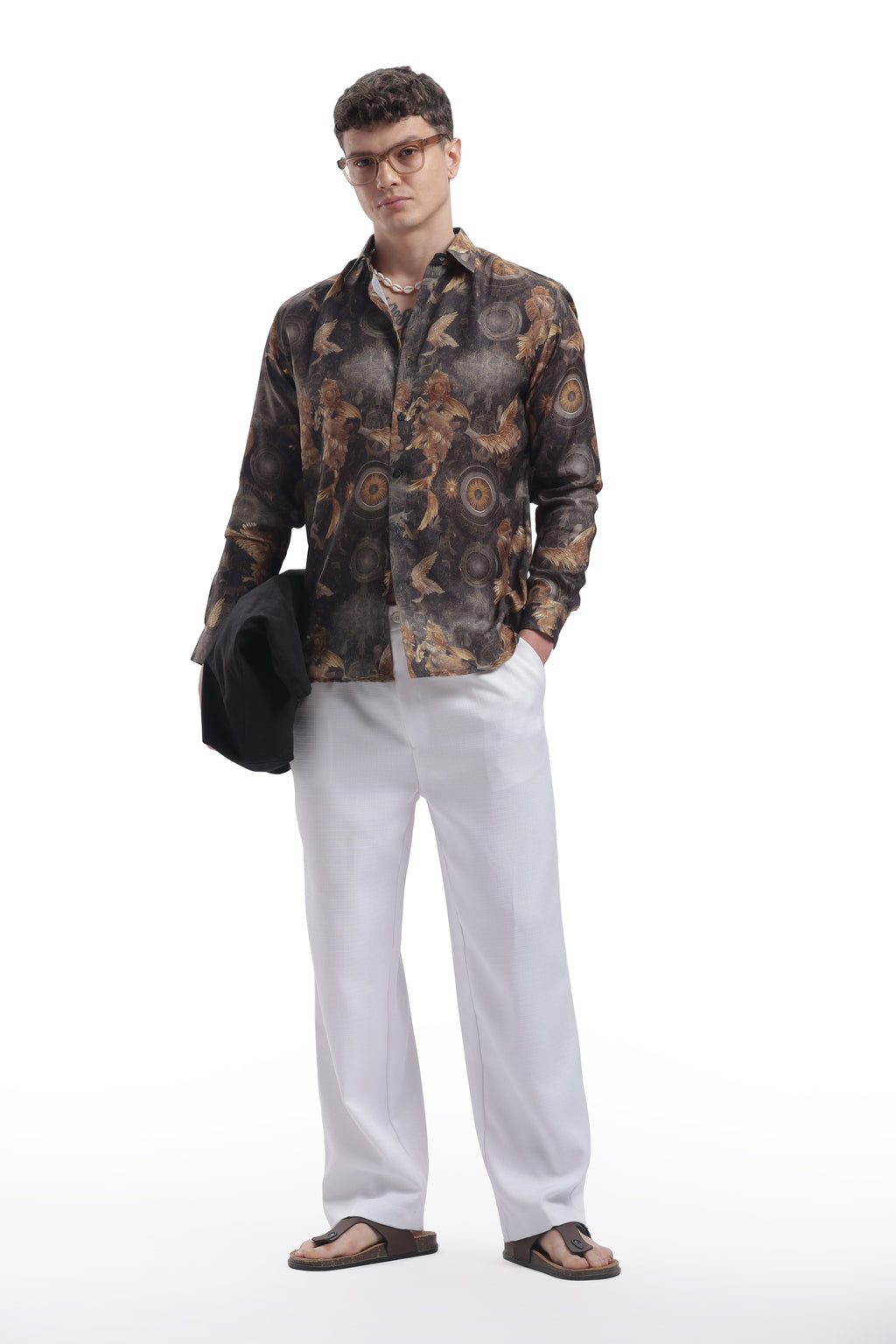 I'MHERE Essentials Black Eagle full sleeve shirt