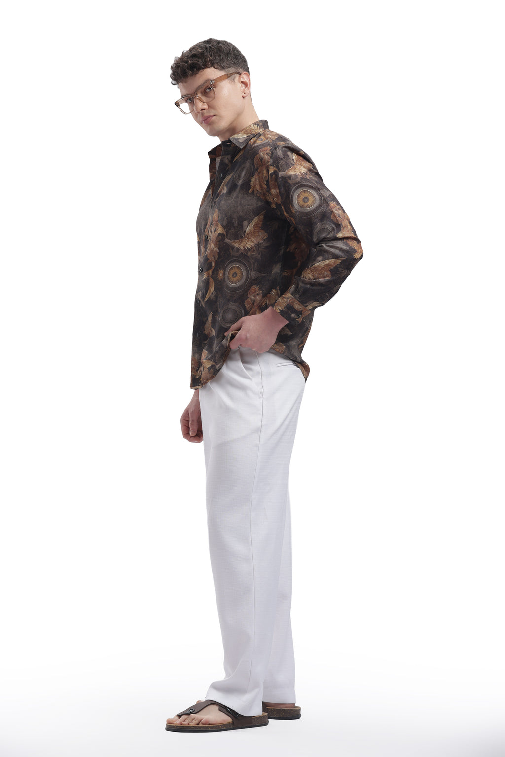 I'MHERE Essentials Black Eagle full sleeve shirt