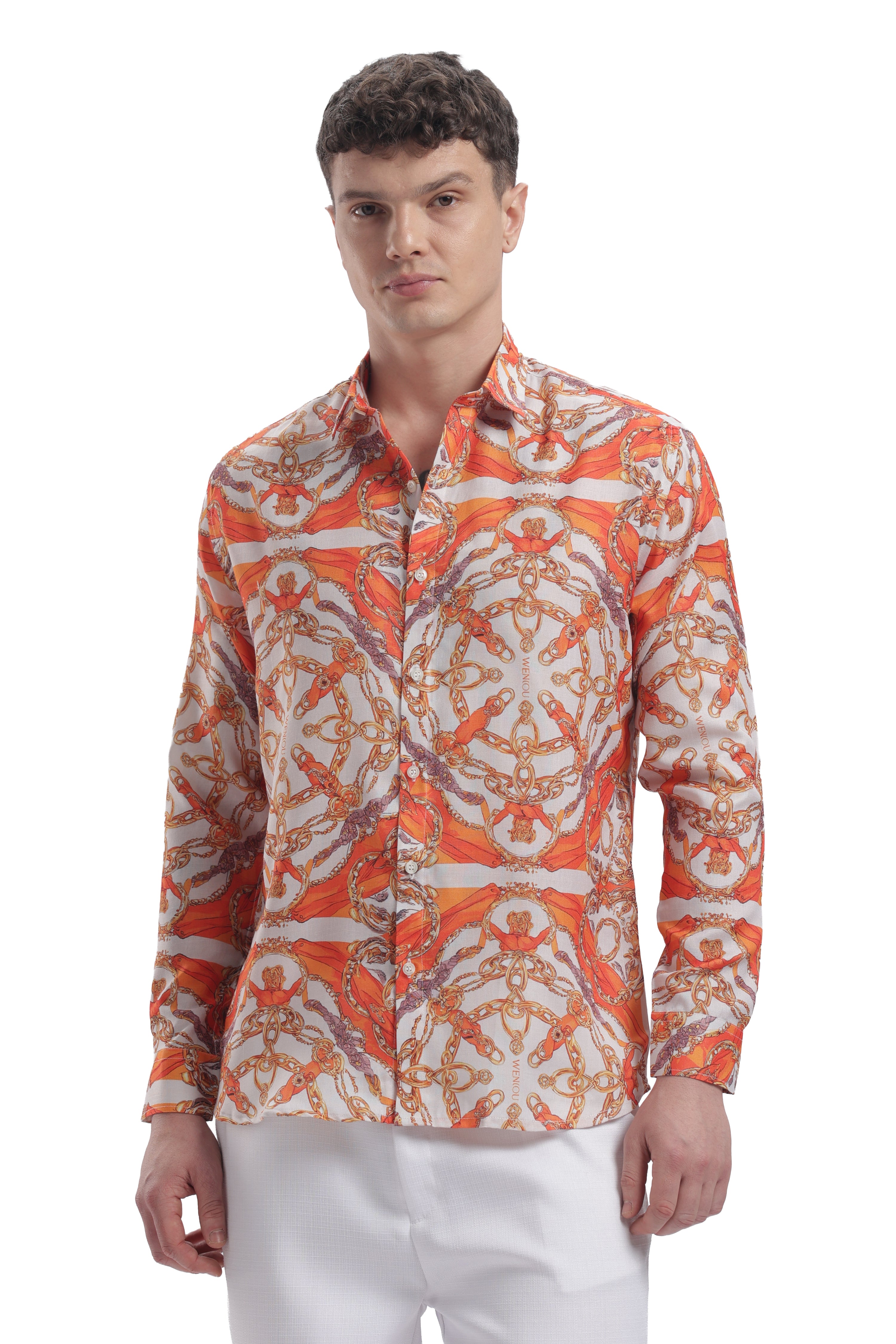 I'MHERE Essentials Orange Street full sleeve shirt