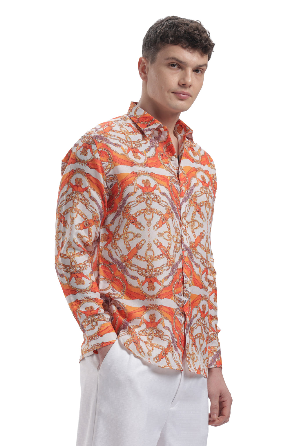 I'MHERE Essentials Orange Street full sleeve shirt