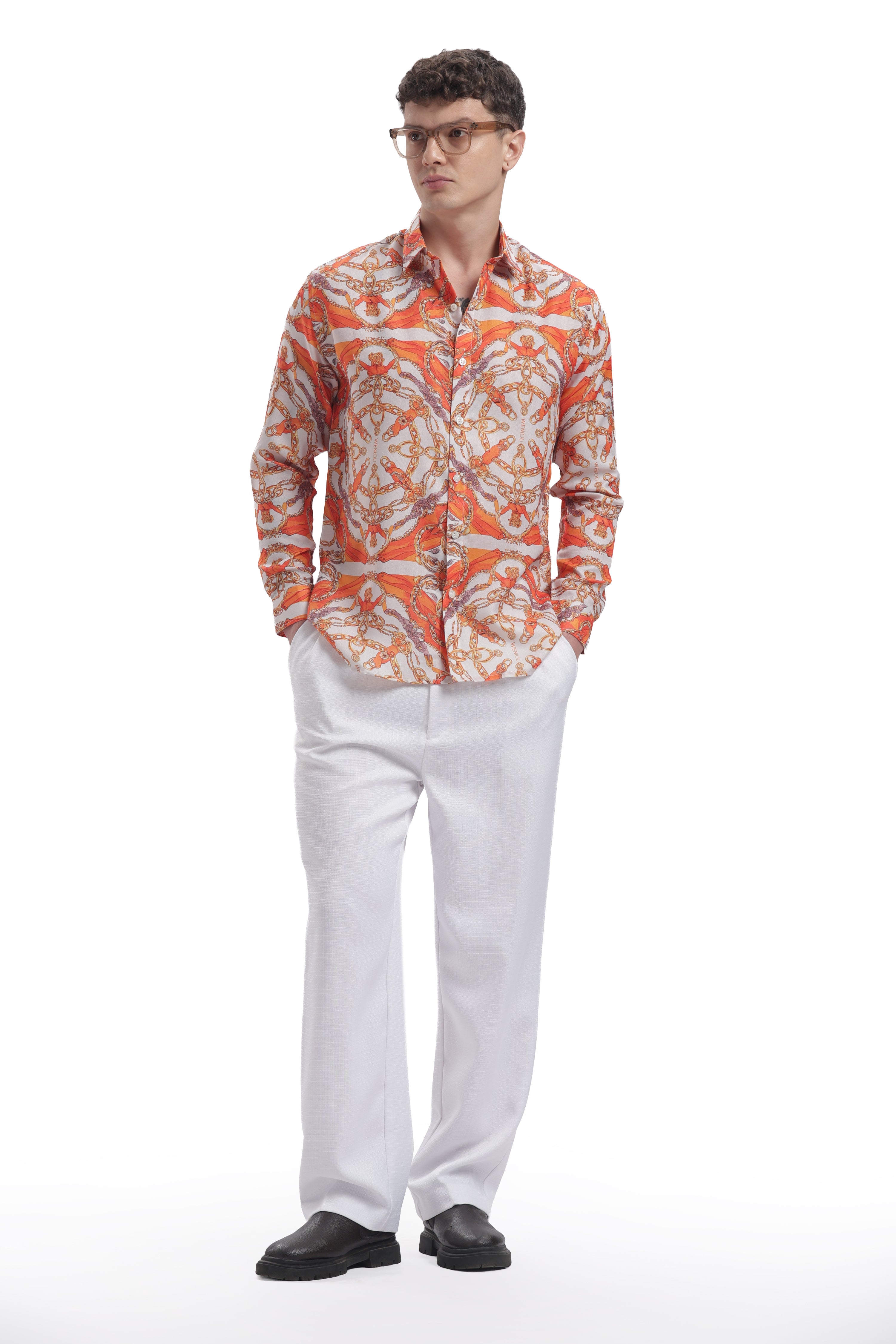 I'MHERE Essentials Orange Street full sleeve shirt