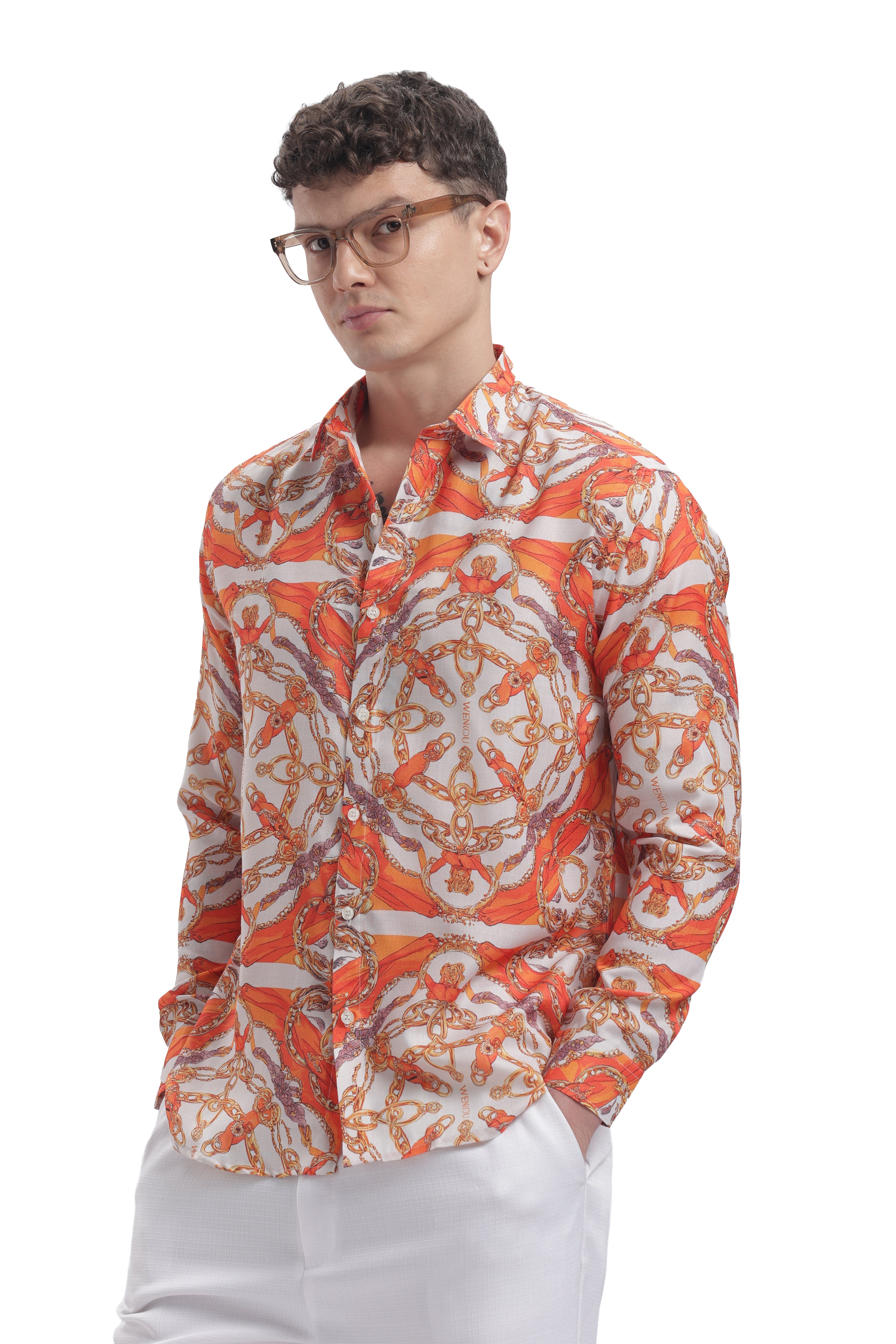 I'MHERE Essentials Orange Street full sleeve shirt