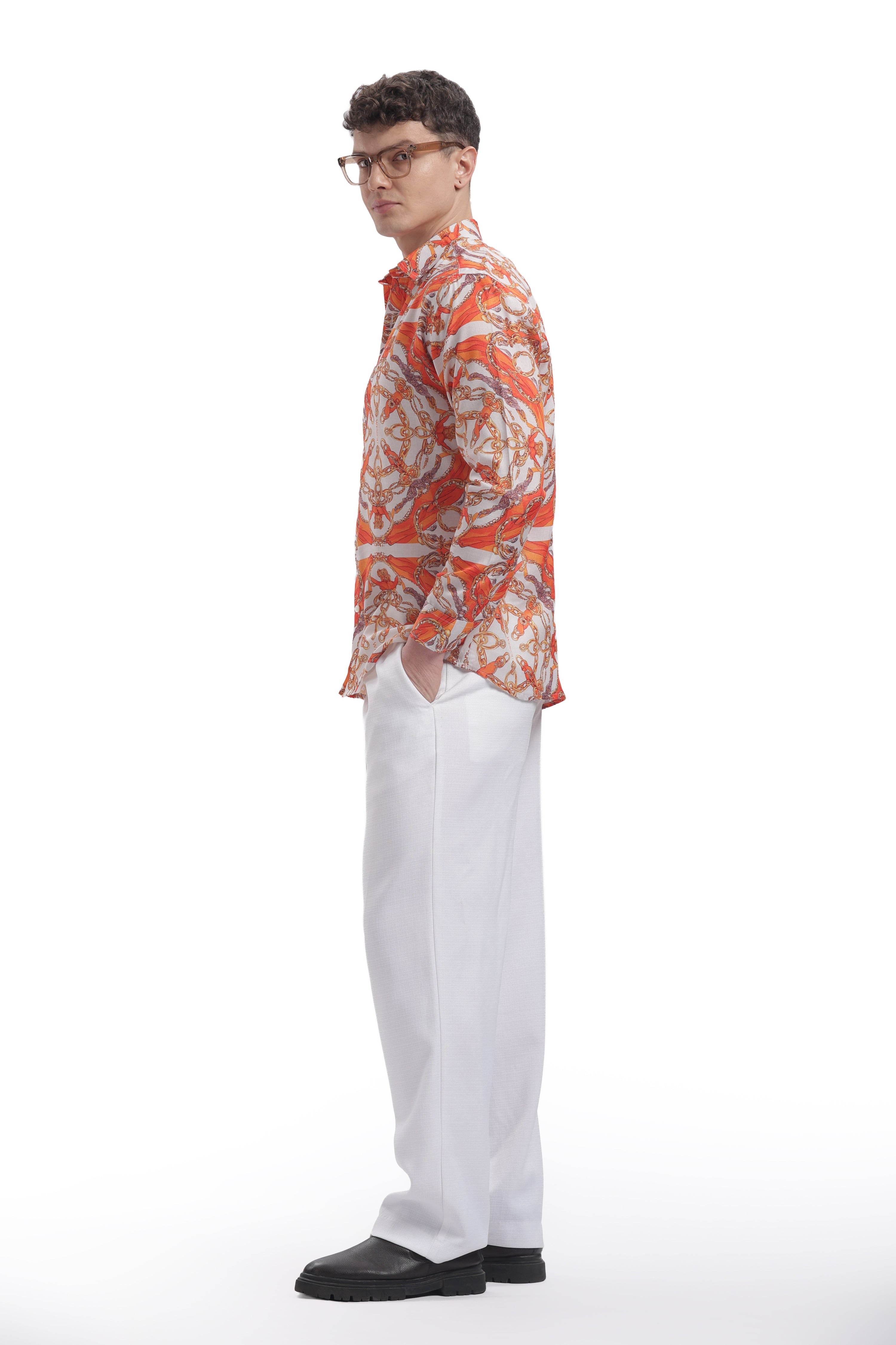 I'MHERE Essentials Orange Street full sleeve shirt