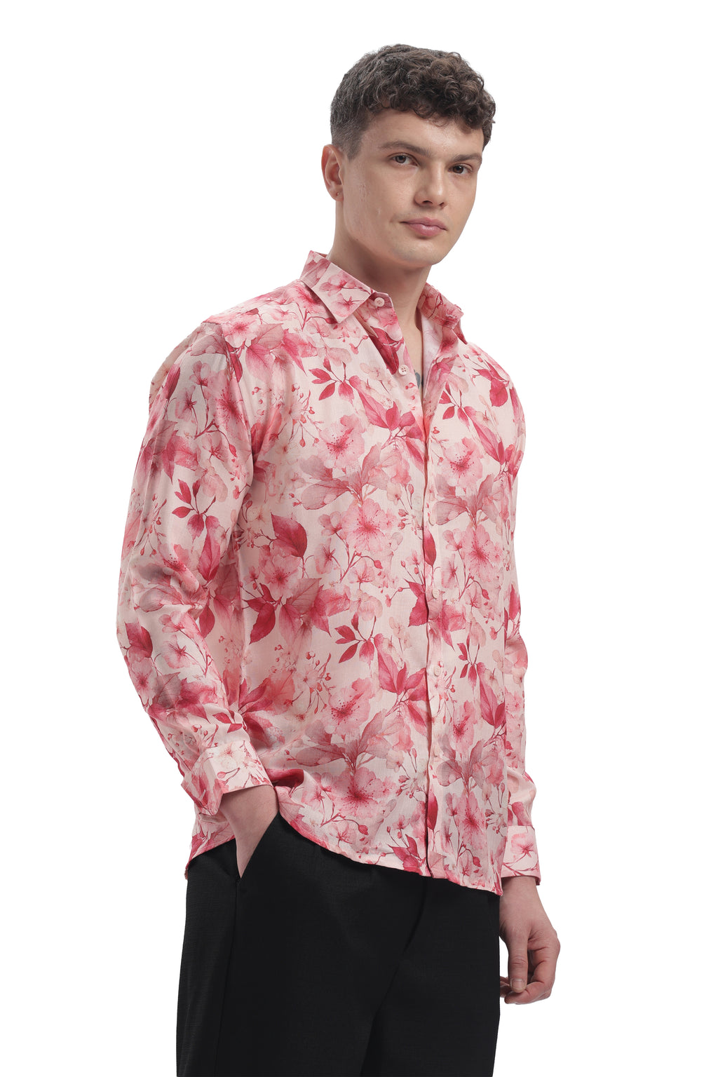 Peach Petals I'MHERE Essentials full sleeve shirts
