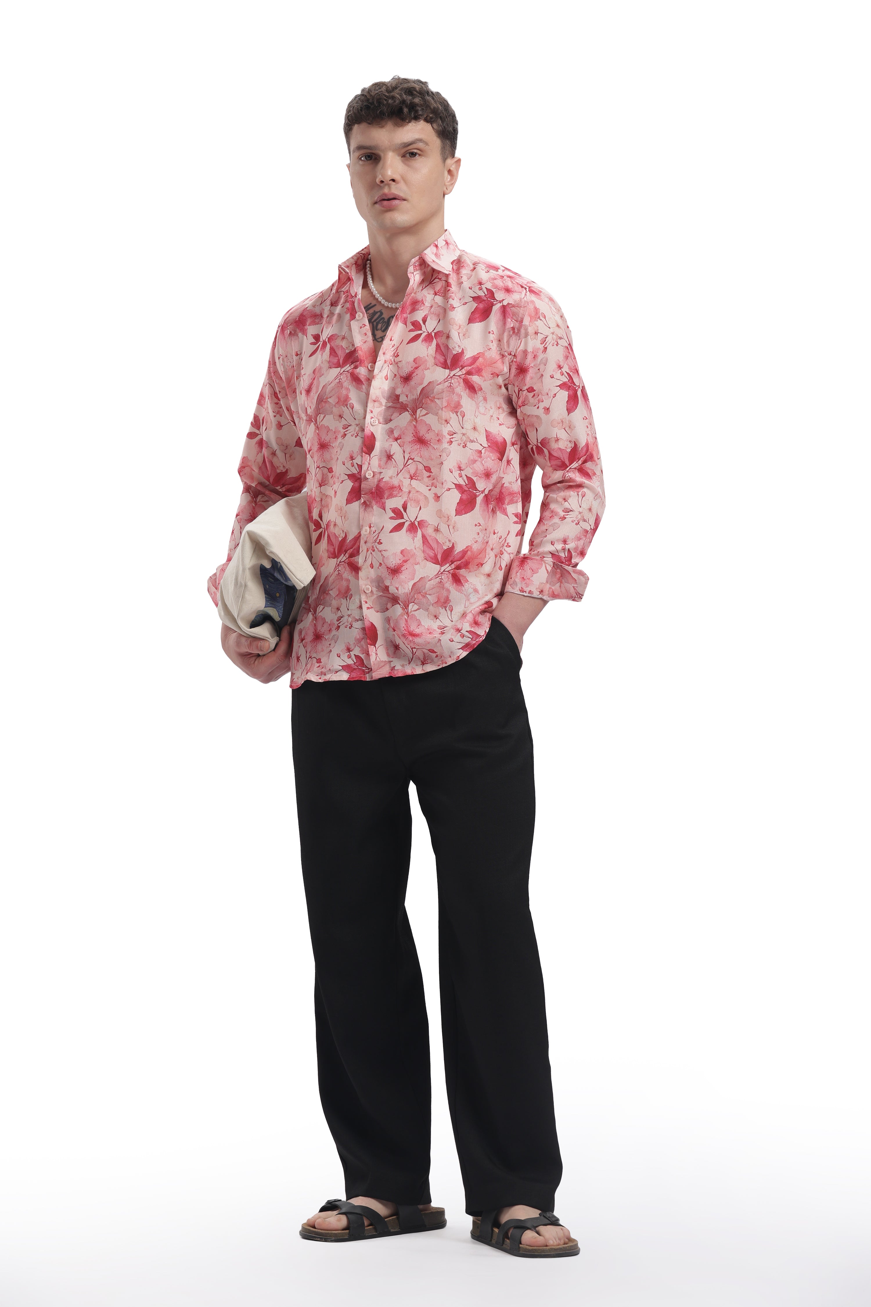 Peach Petals I'MHERE Essentials full sleeve shirts