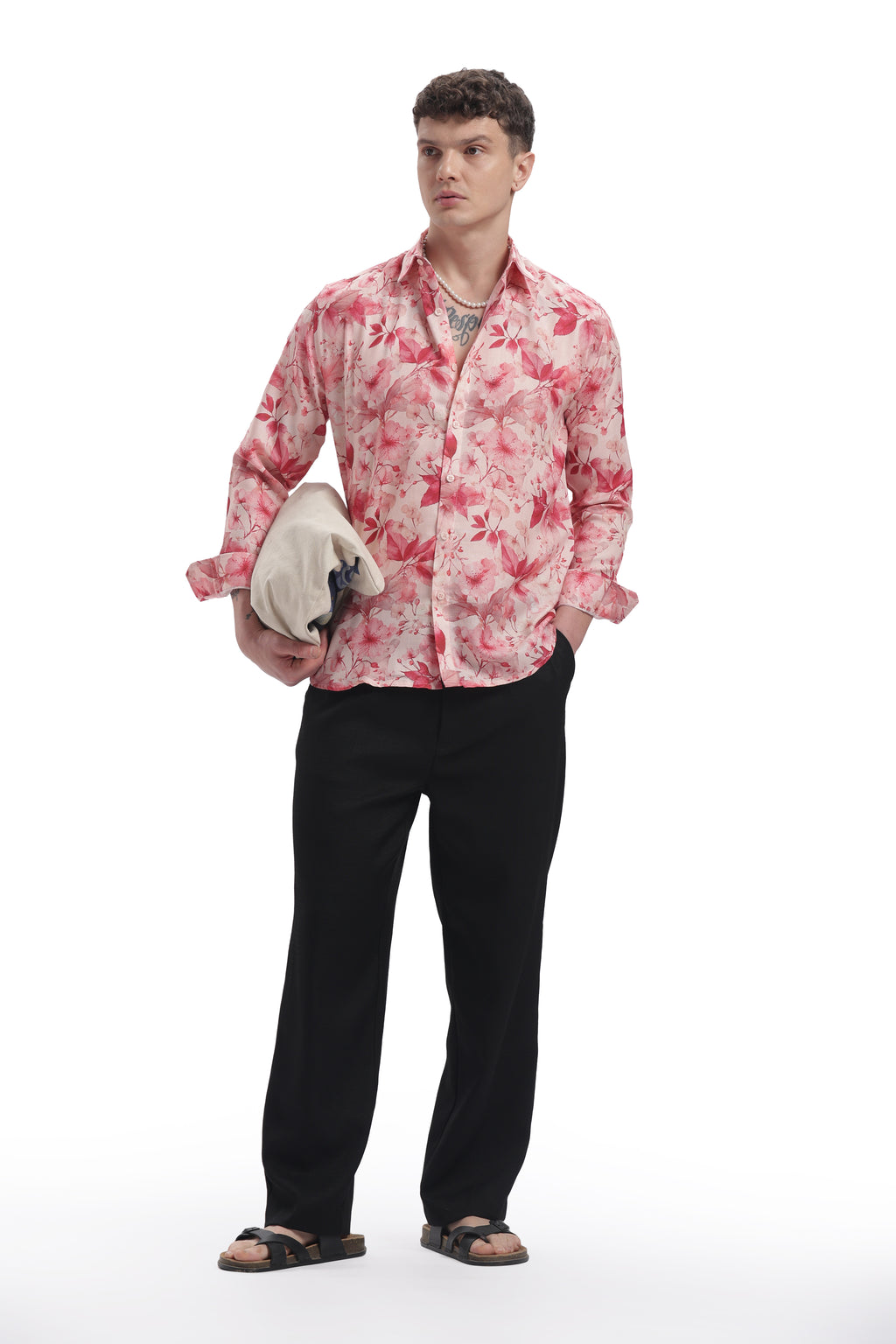 Peach Petals I'MHERE Essentials full sleeve shirts