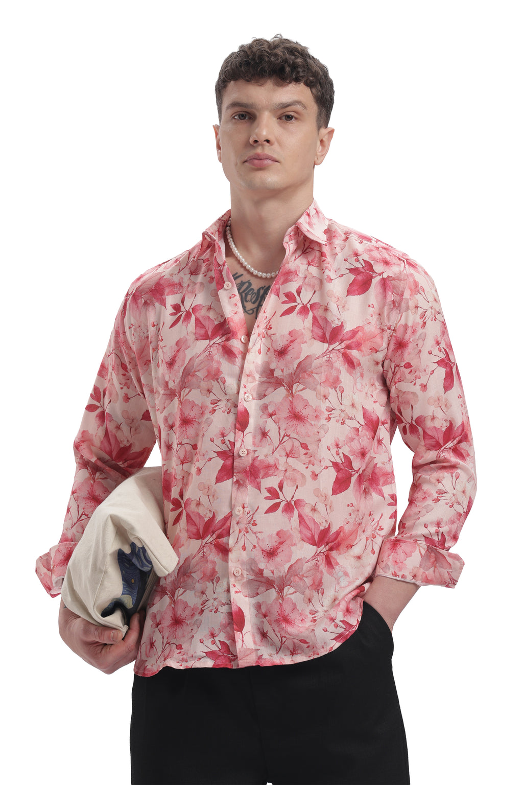 Peach Petals I'MHERE Essentials full sleeve shirts