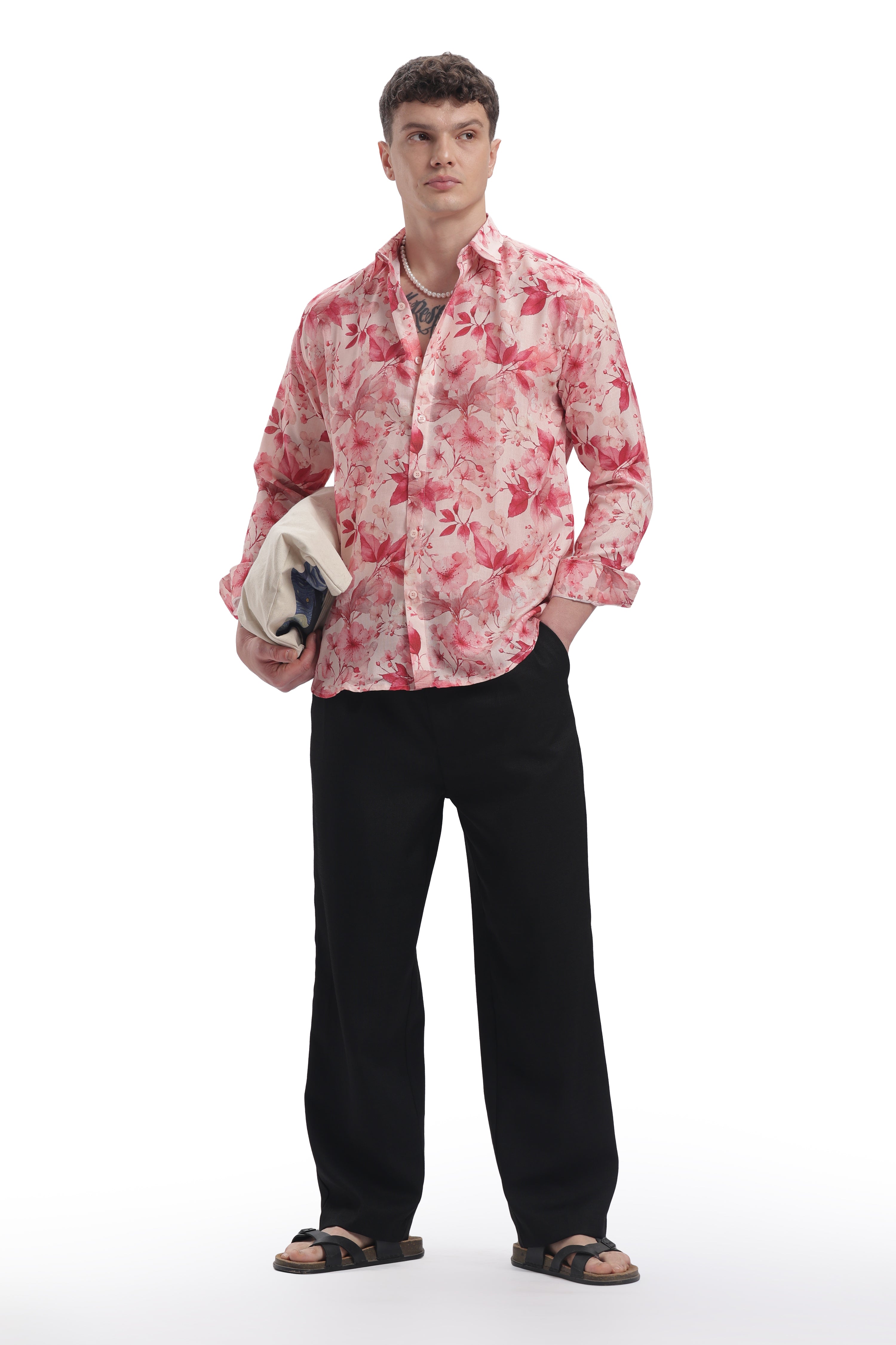 Peach Petals I'MHERE Essentials full sleeve shirts