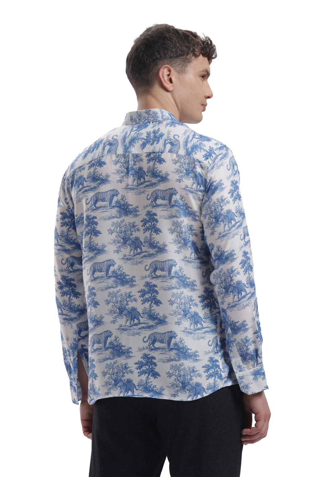 Tiger toile I'MHERE Essential full sleeve shirt
