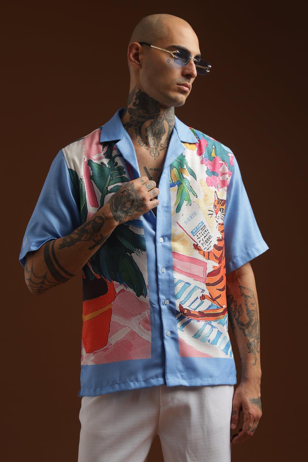Mew's letter | half sleeve shirt