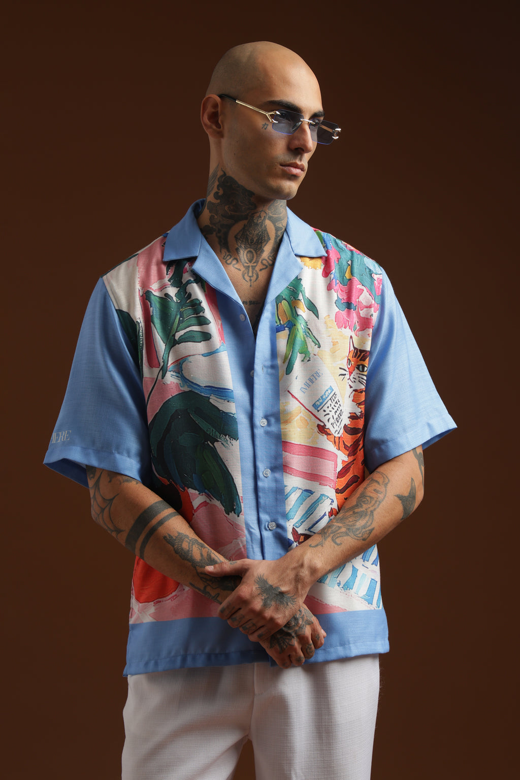 Mew's letter | half sleeve shirt