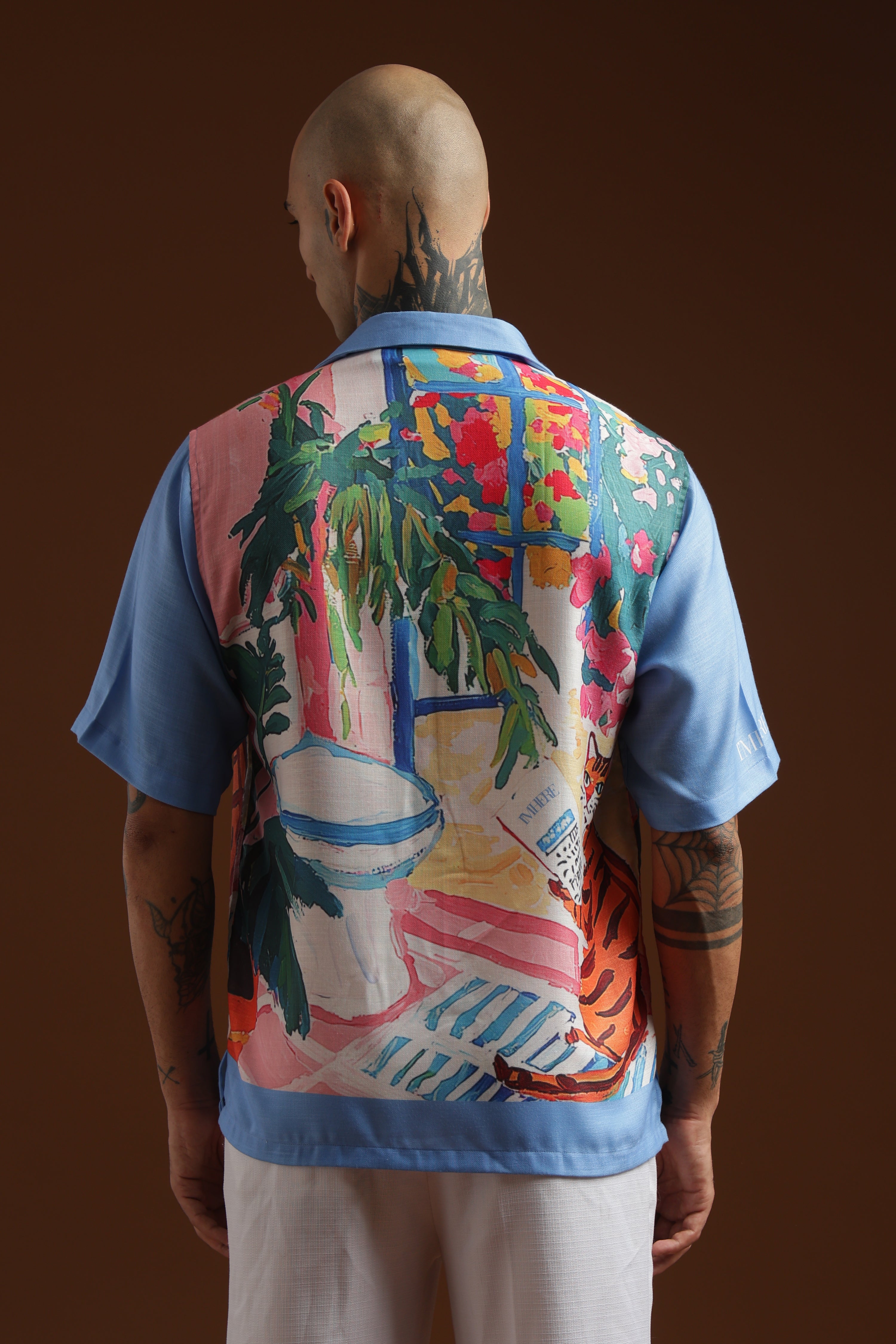 Mew's letter | half sleeve shirt