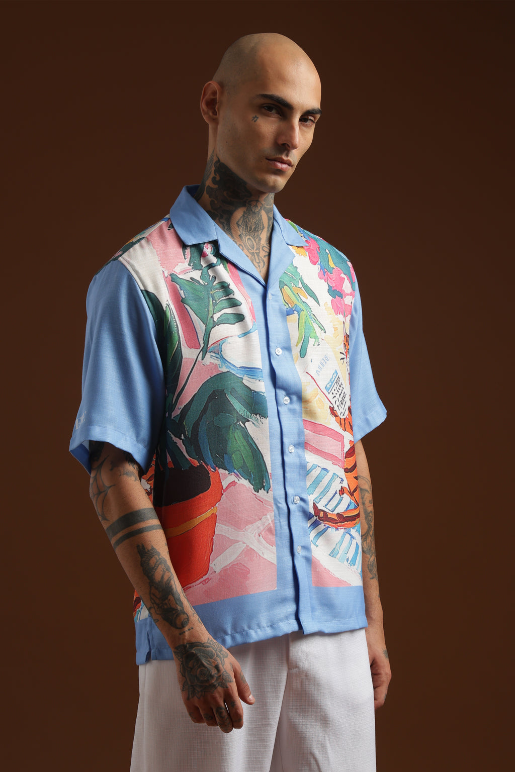 Mew's letter | half sleeve shirt