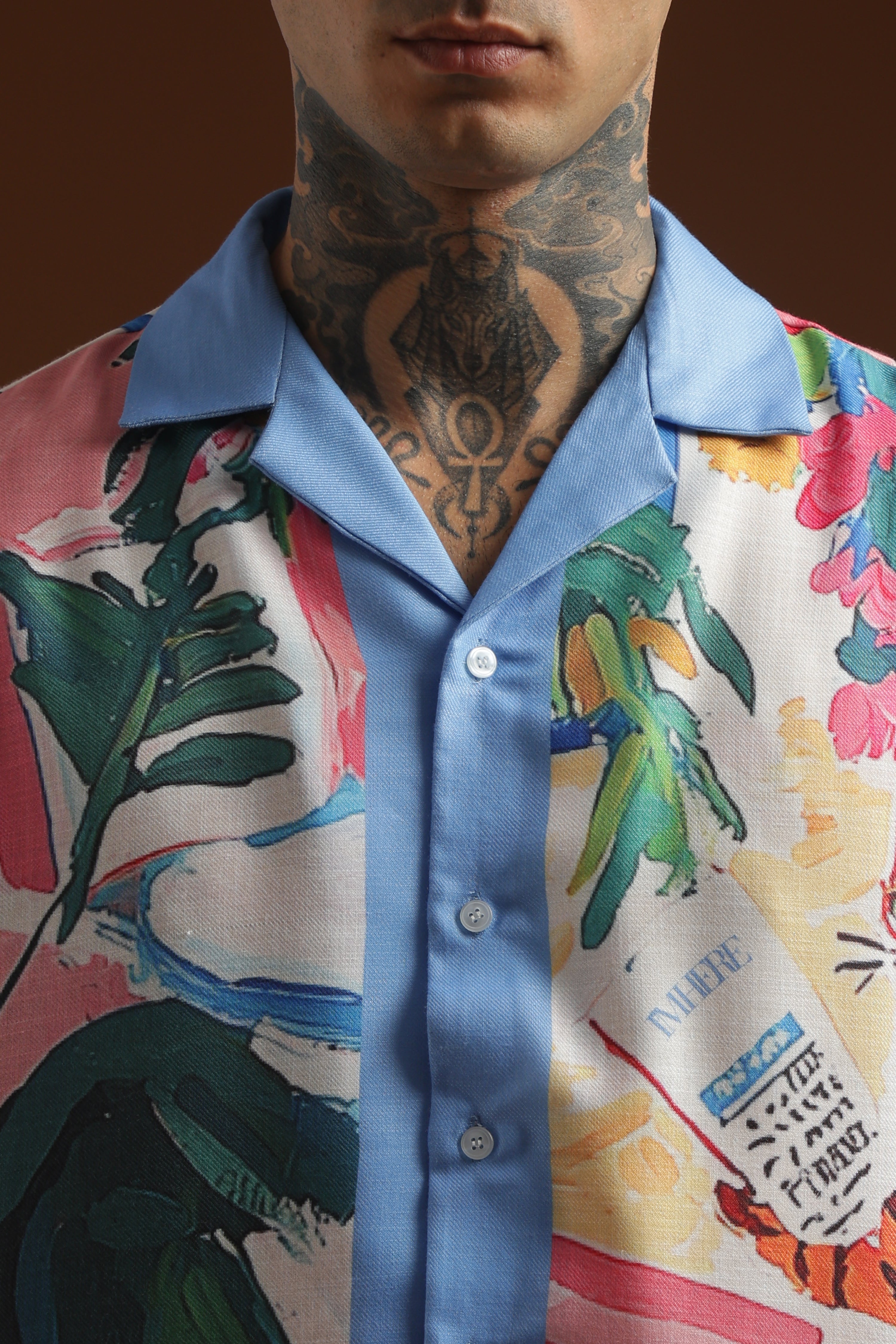 Mew's letter | half sleeve shirt