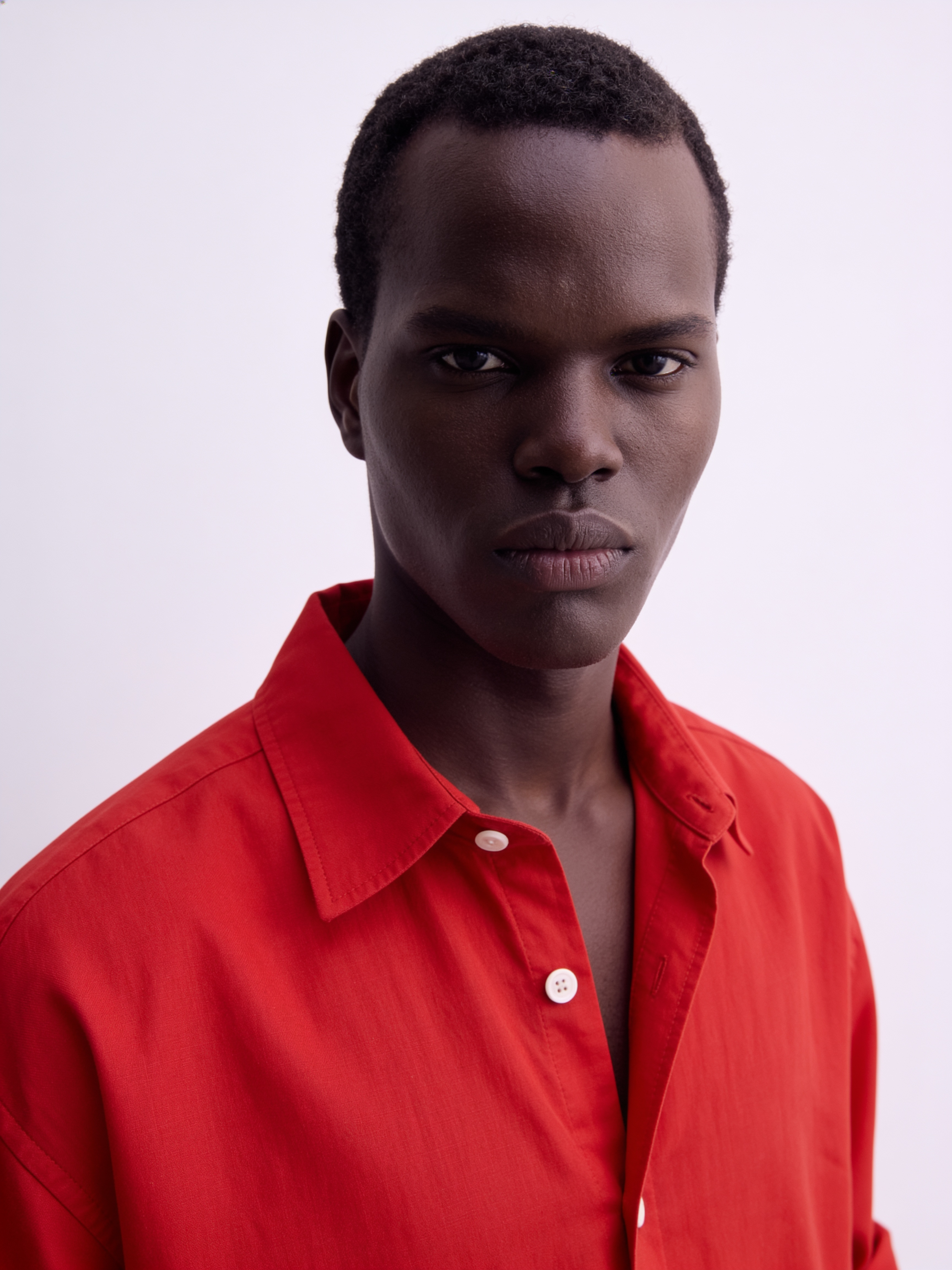 Main Character | Cropped Relaxed-Fit Drop-Shoulder Shirt | Hot Sauce
