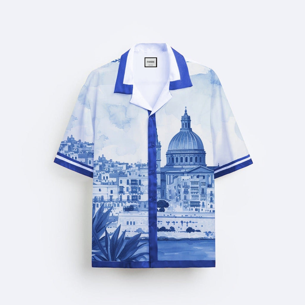Amalfi Coast Italy Resort Collar Shirt