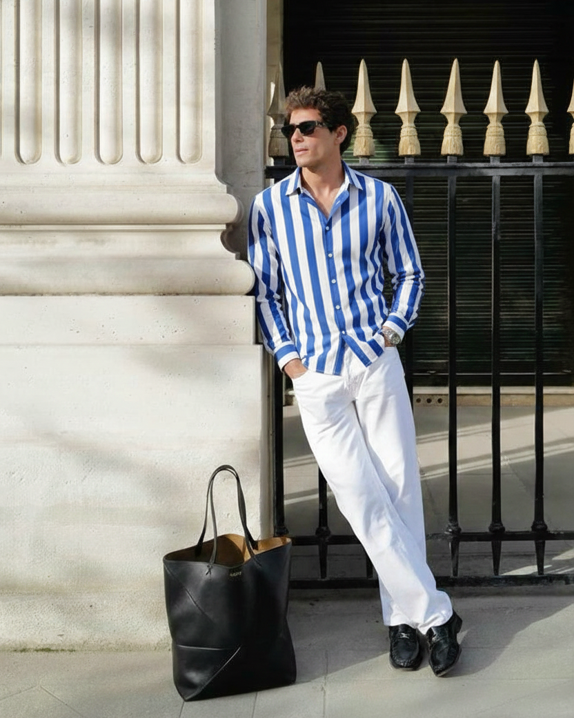 Dull Stripe I'mhere essential shirt