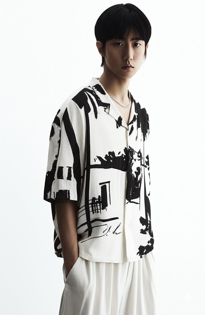 Peace, What I Call Home Resort Collar Shirt