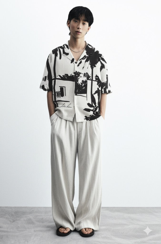 Peace, What I Call Home Resort Collar Shirt