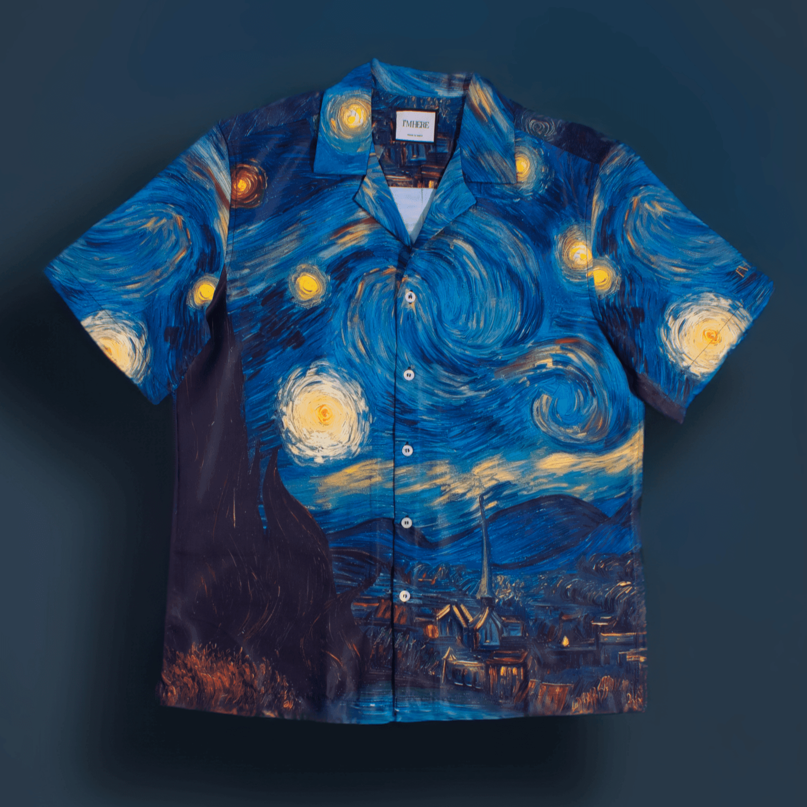 Starry nights Resort collar shirt - I'M HERE