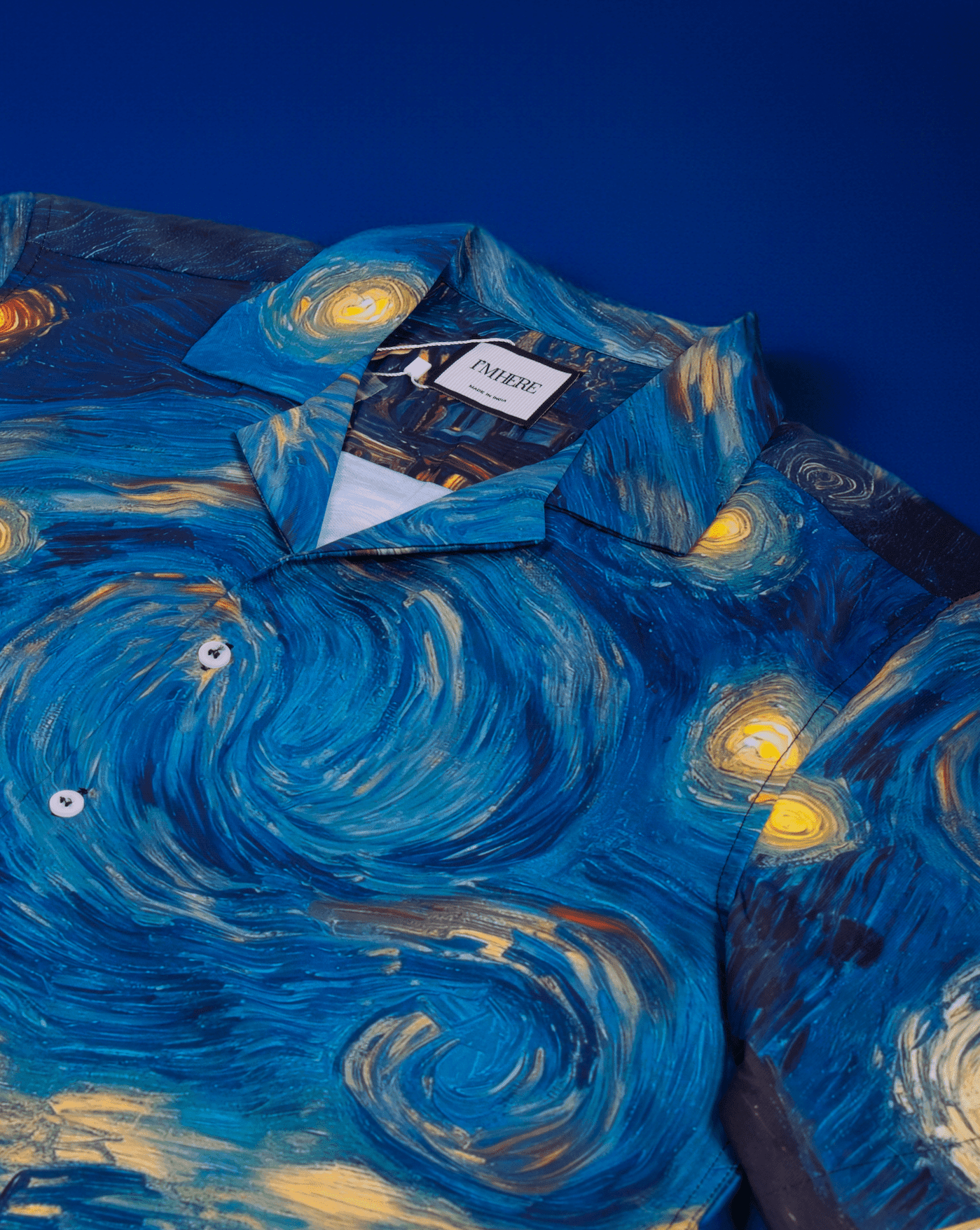 Starry nights Resort collar shirt - I'M HERE