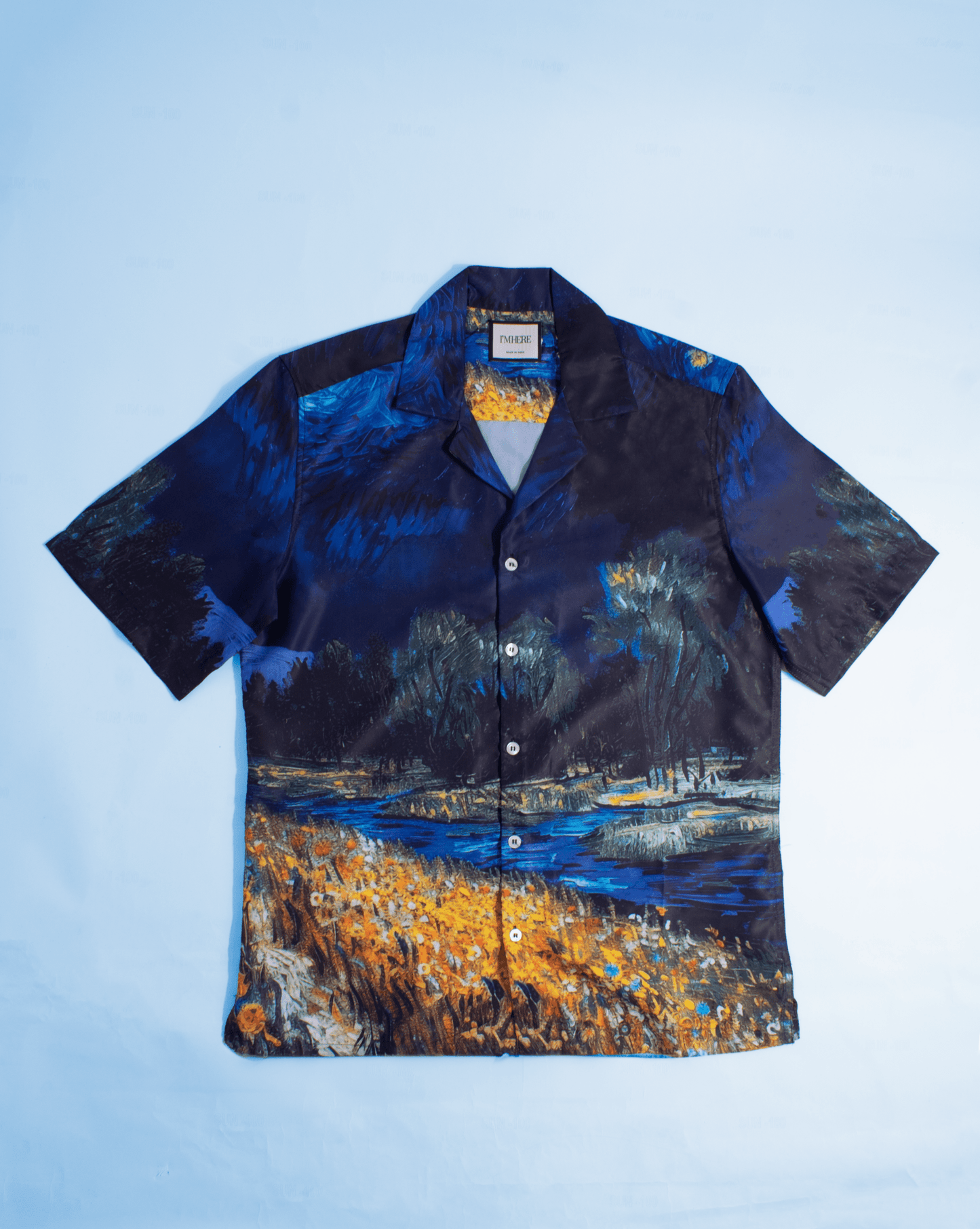 Van Gogh Resort collar shirt - I'M HERE