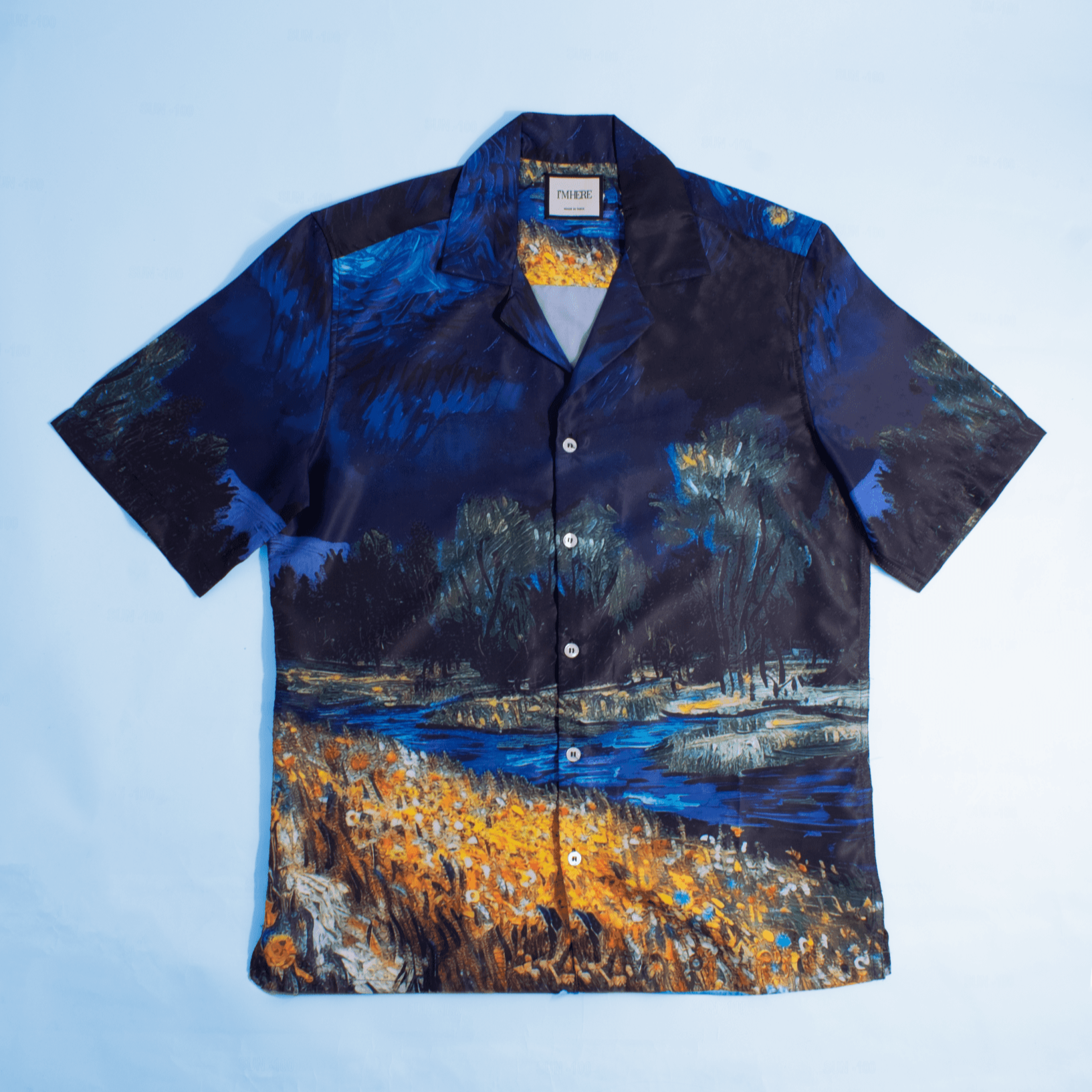 Van Gogh Resort collar shirt - I'M HERE