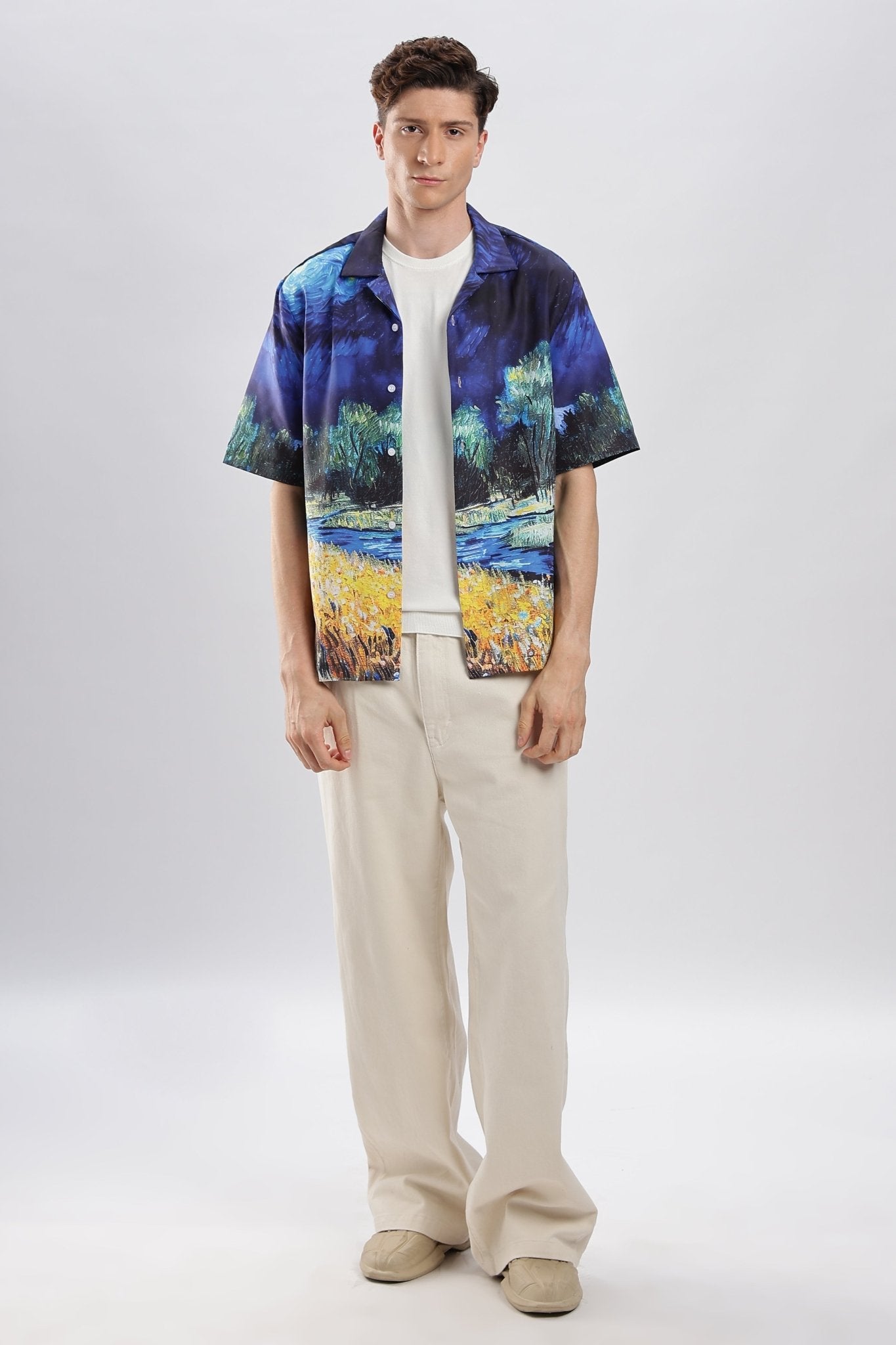 Van Gogh Resort collar shirt - I'M HERE