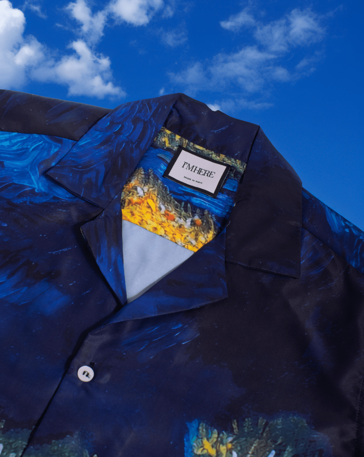 Van Gogh Resort collar shirt - I'M HERE