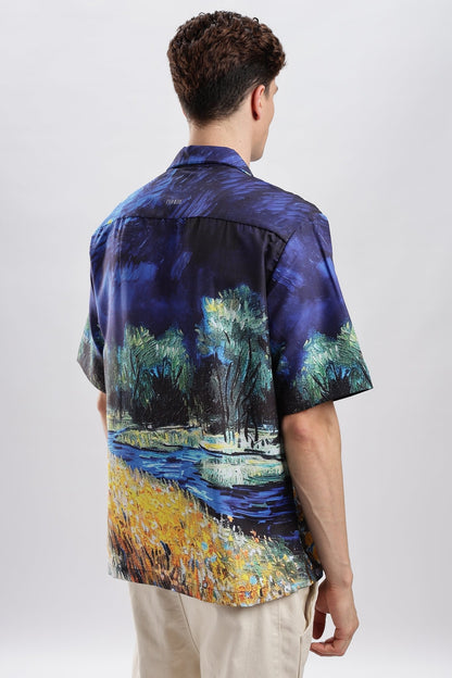 Van Gogh Resort collar shirt - I'M HERE